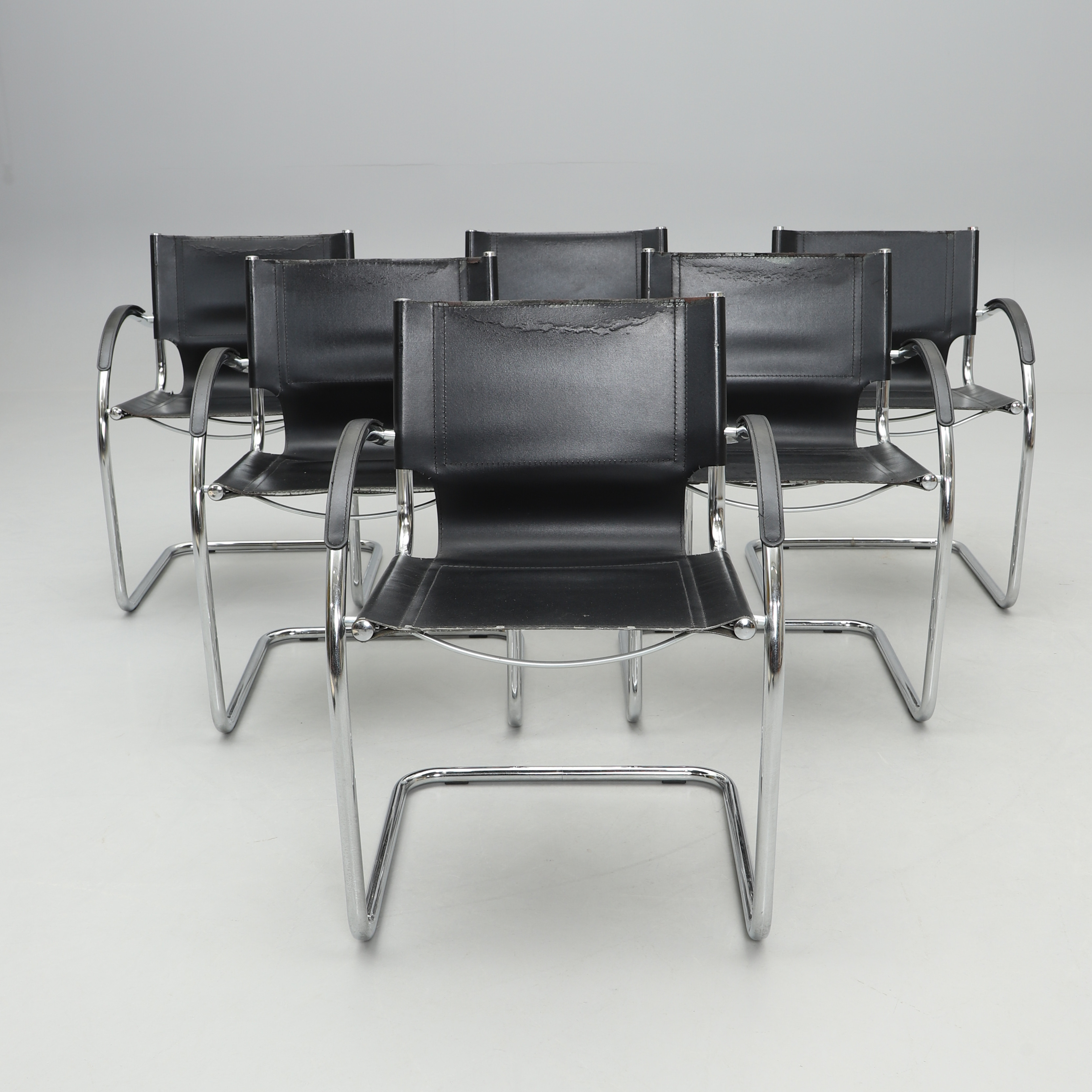 KARMSTOLAR, 6 st, funkisstil, Italien, 1900-talets senare del.