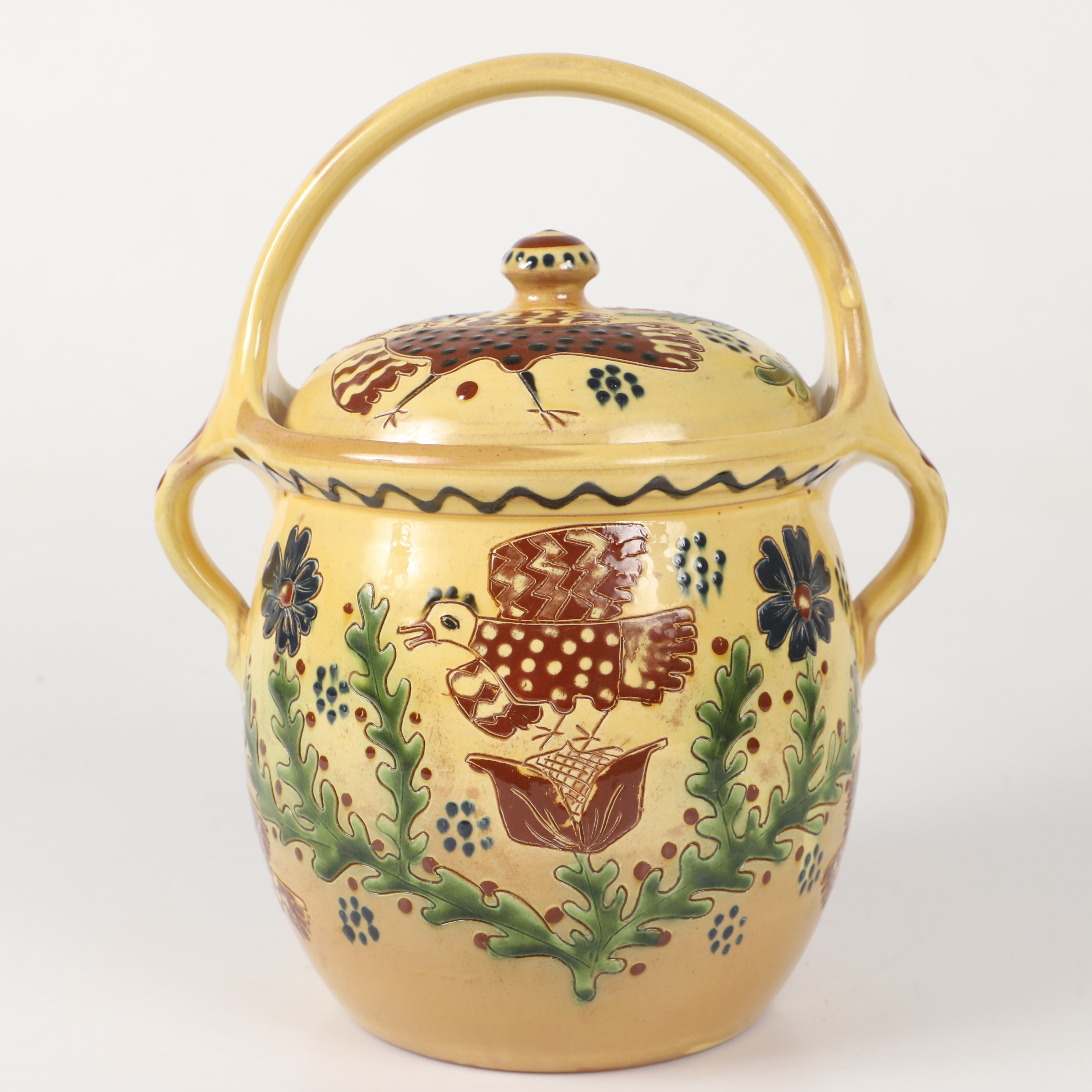 TOMAS ANAGRIUS. Förningskruka, glaserat stengods, signerad, Kvidinge.