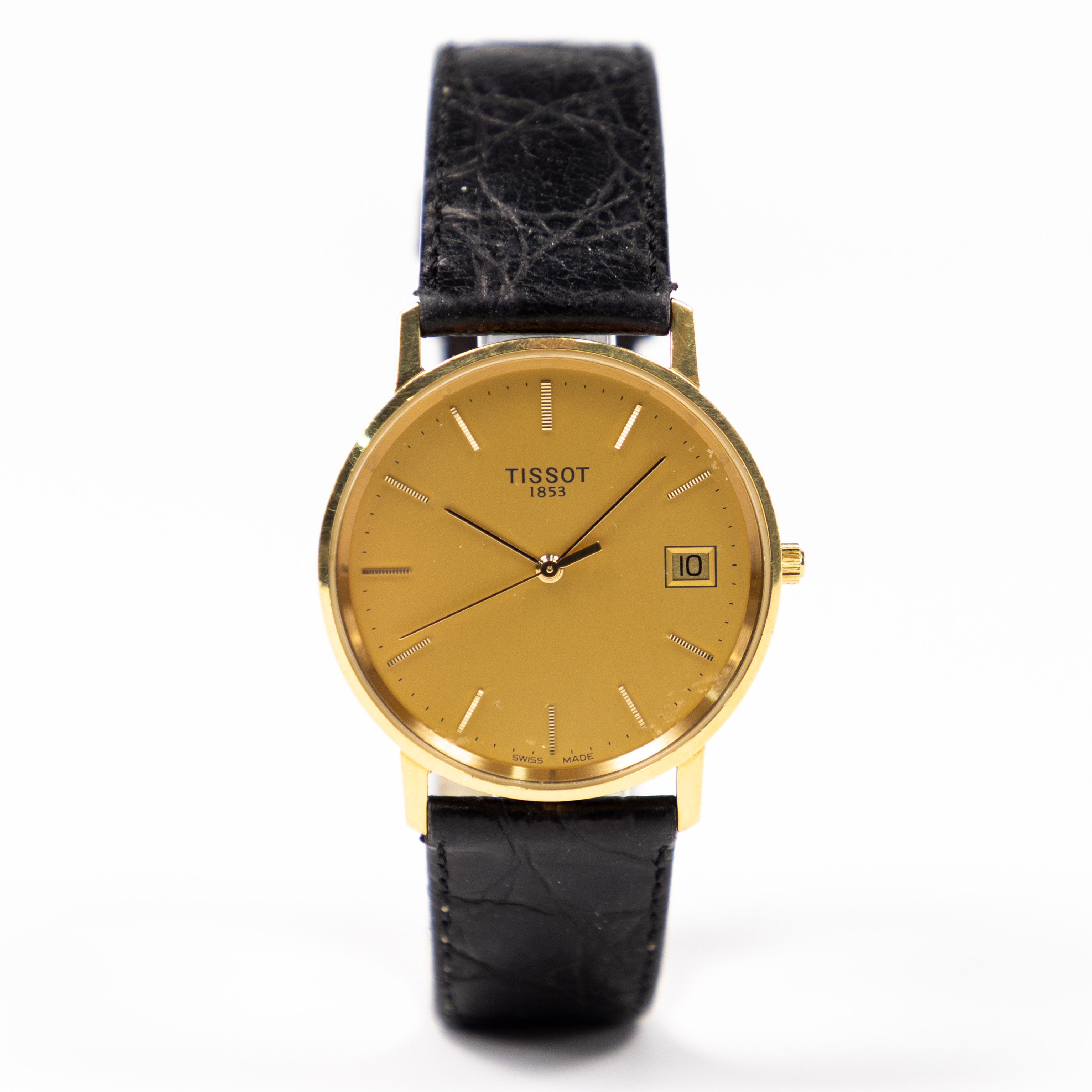 TISSOT. 34 mm, 18k guld.
