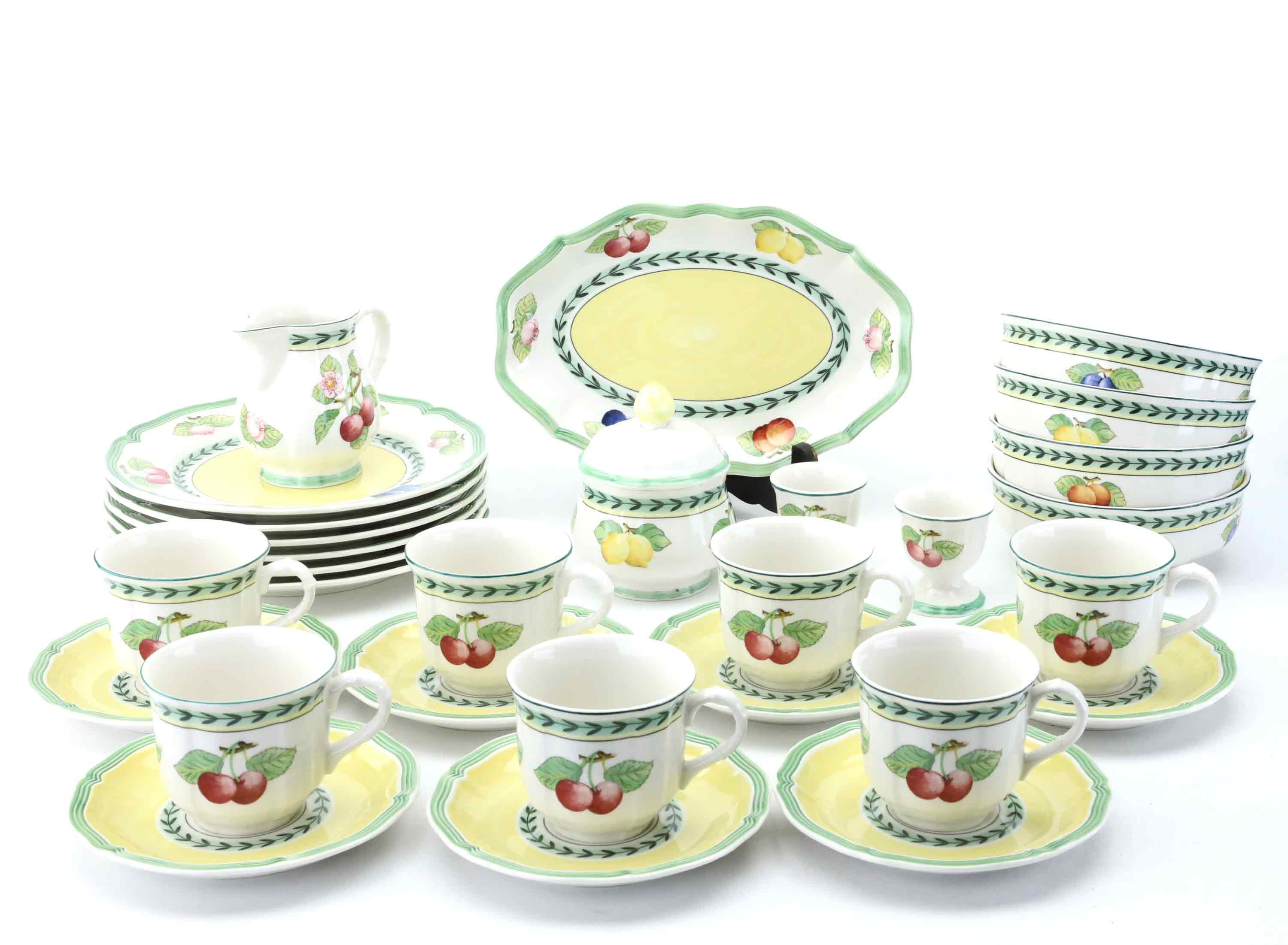 SERVISDELAR, 26 delar, French Garden Fleurence, Villeroy & Boch, porslin.