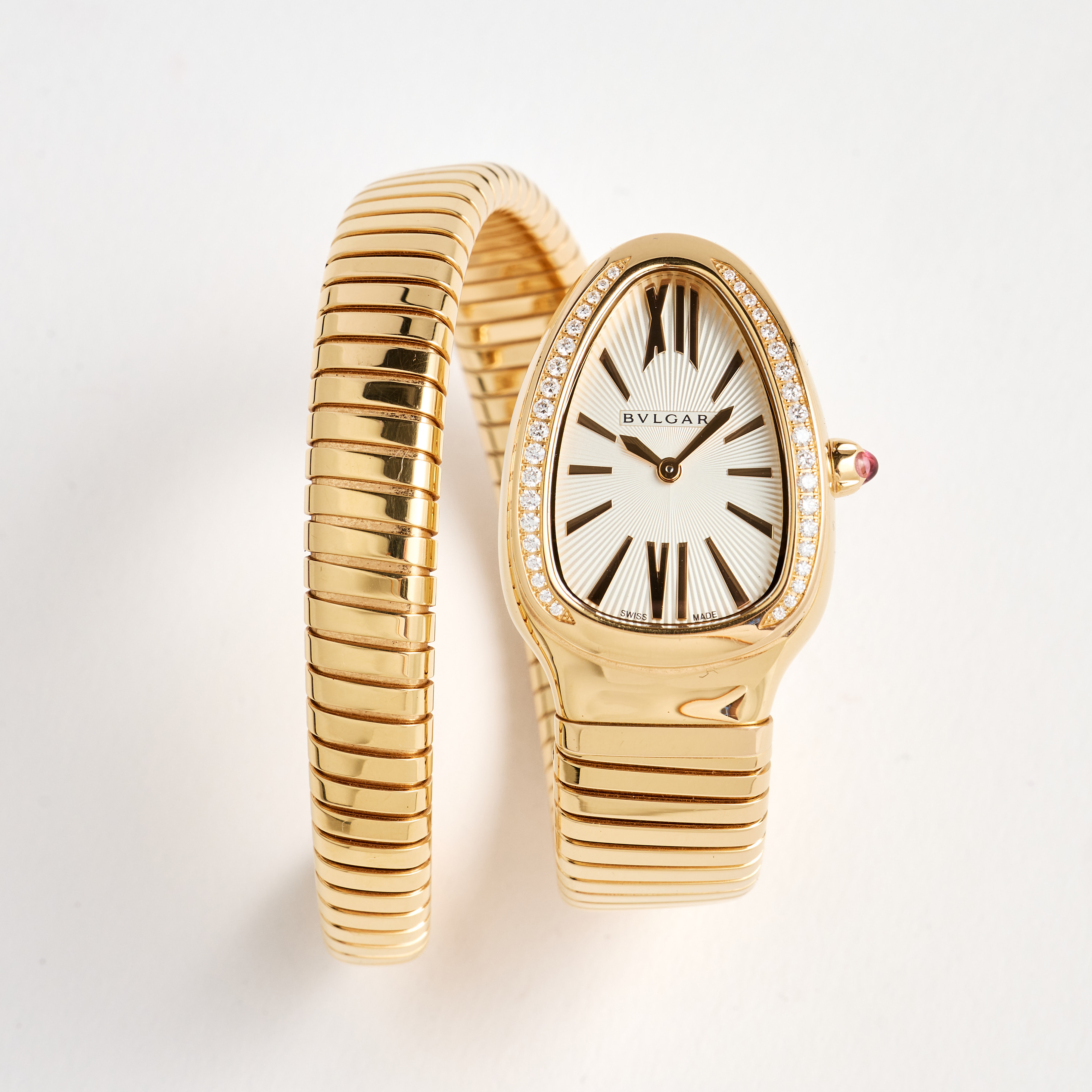 BVLGARI, Serpenti Tubogas, armbandsur, 35 mm, 18K roséguld, certifikat, december 2021.
