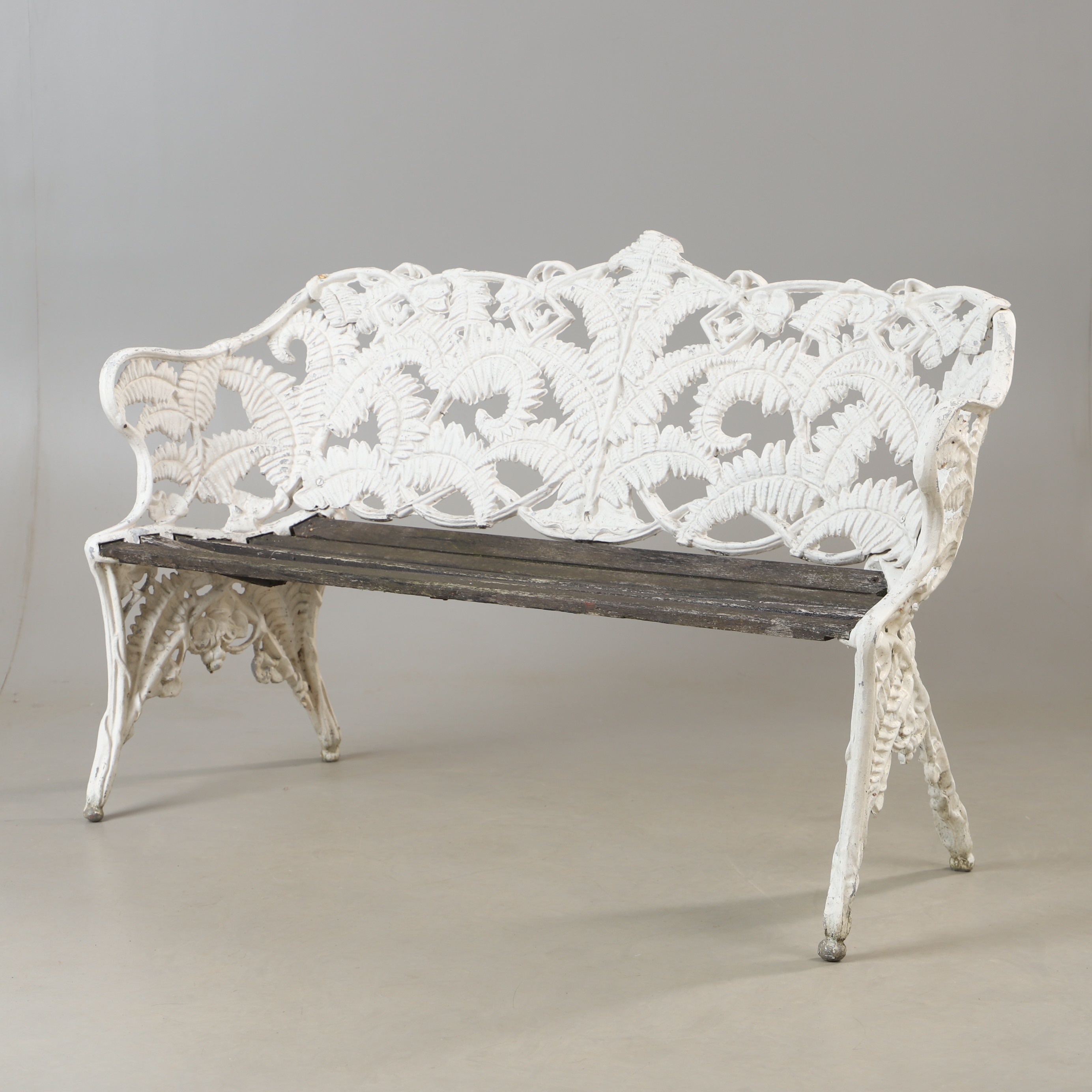 TRÄDGÅRDSSOFFA, "Ormbunke", aluminium, 1900-talets senare hälft.