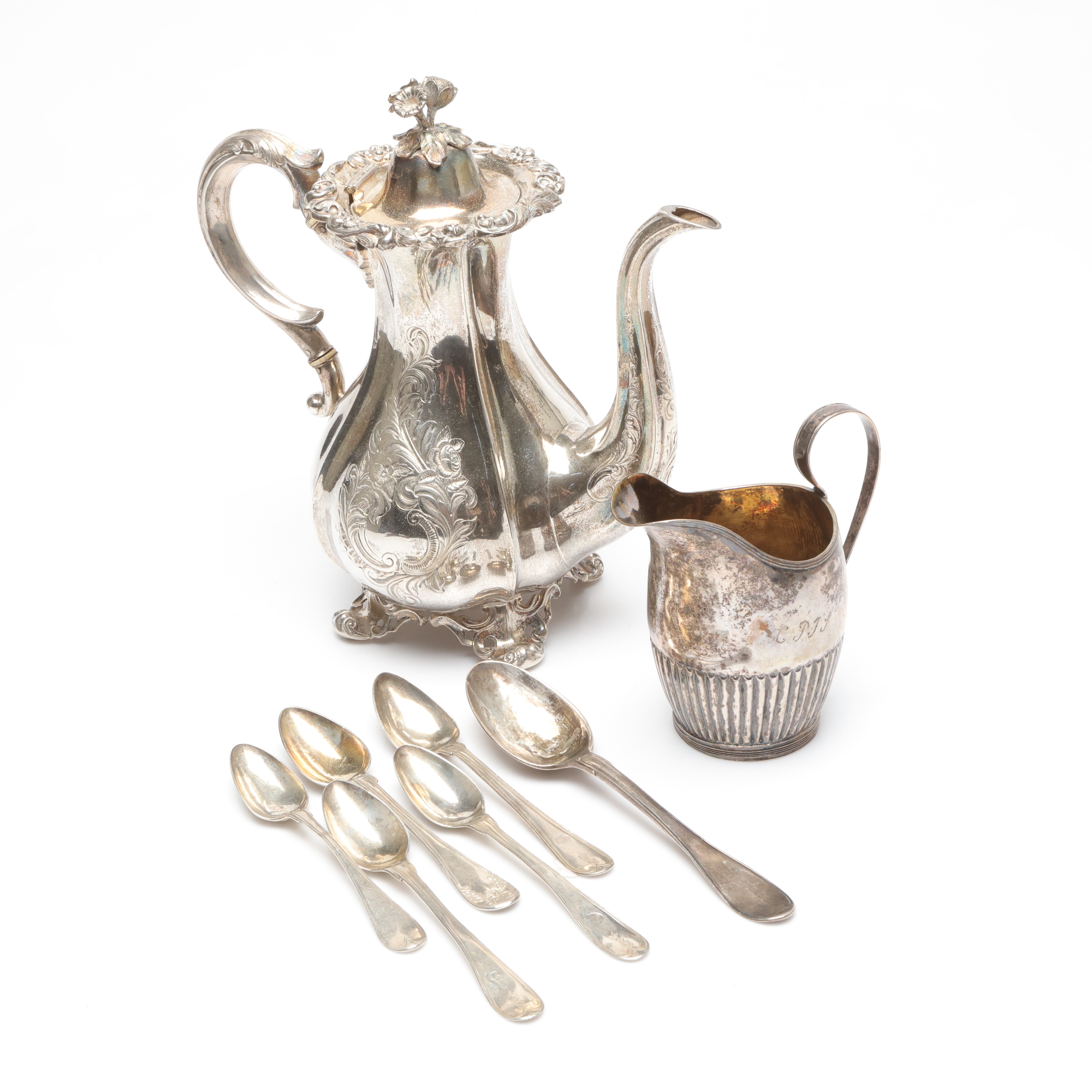 SILVERPARTI, 8-delar, Silver, vikt cirka 812,4 gram.