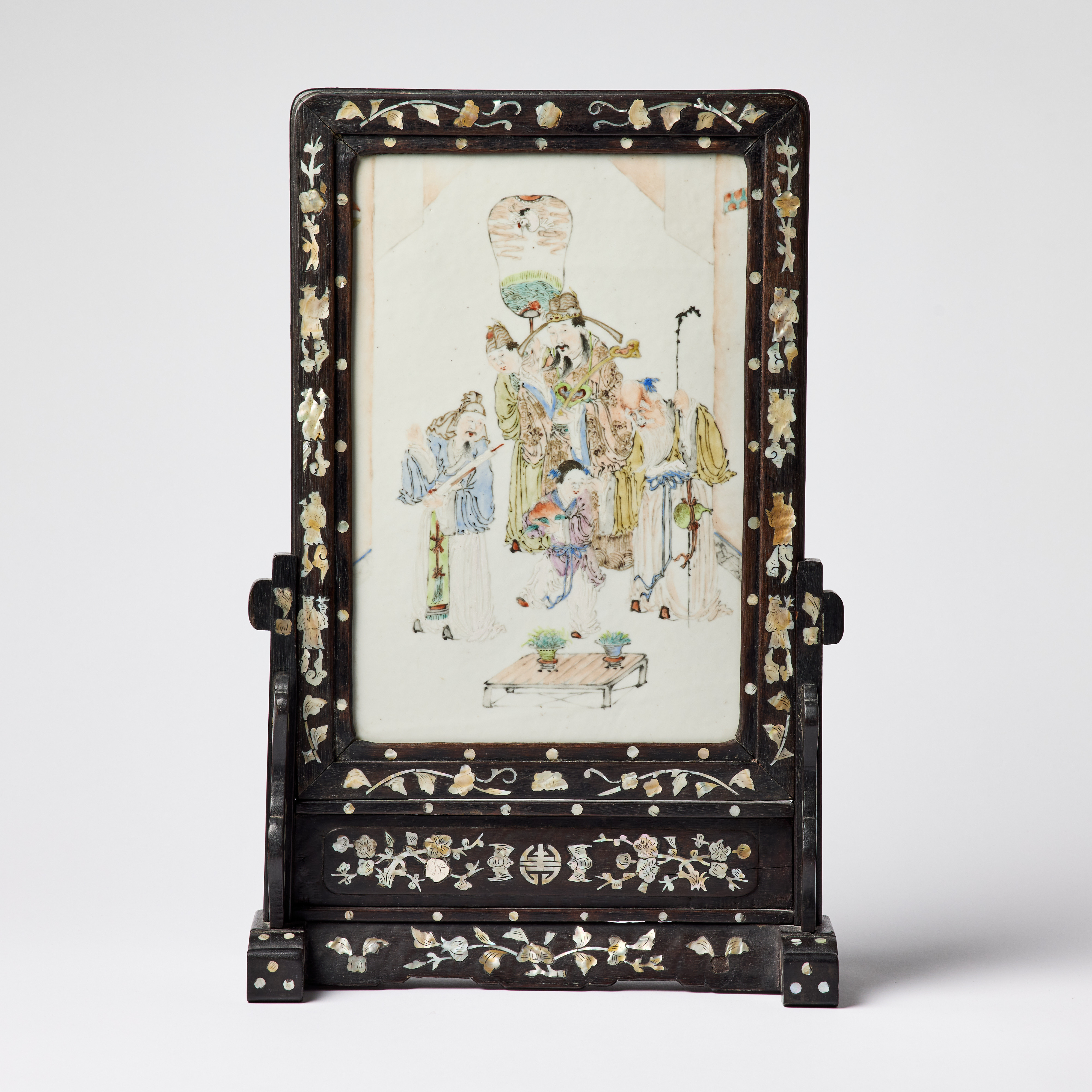 A Chinese Qianjiang Porcelain Plaque.