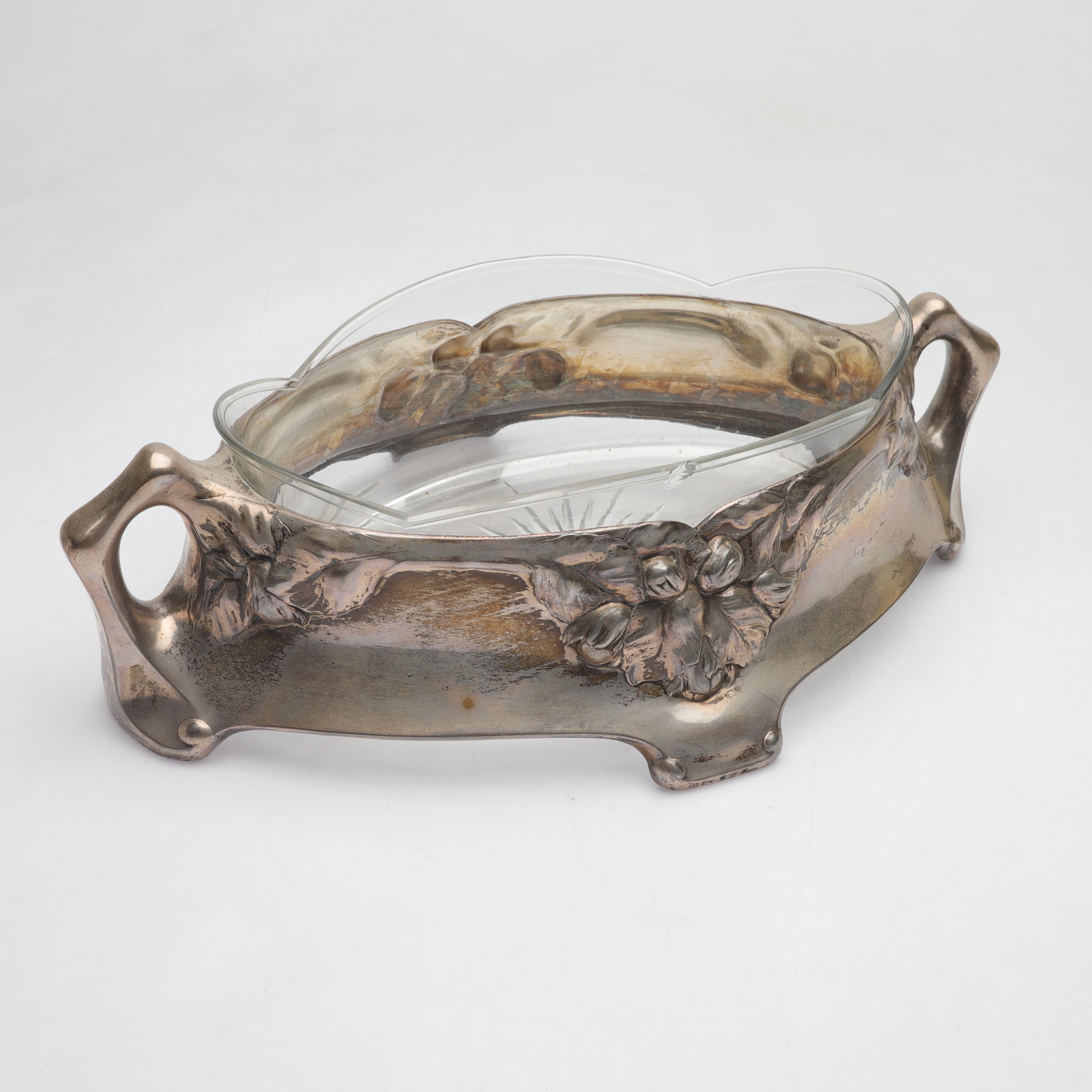 JARDINJÄR, nysilver, jugend, Eneret Victoria, Danmark, sekelskiftet 1900.