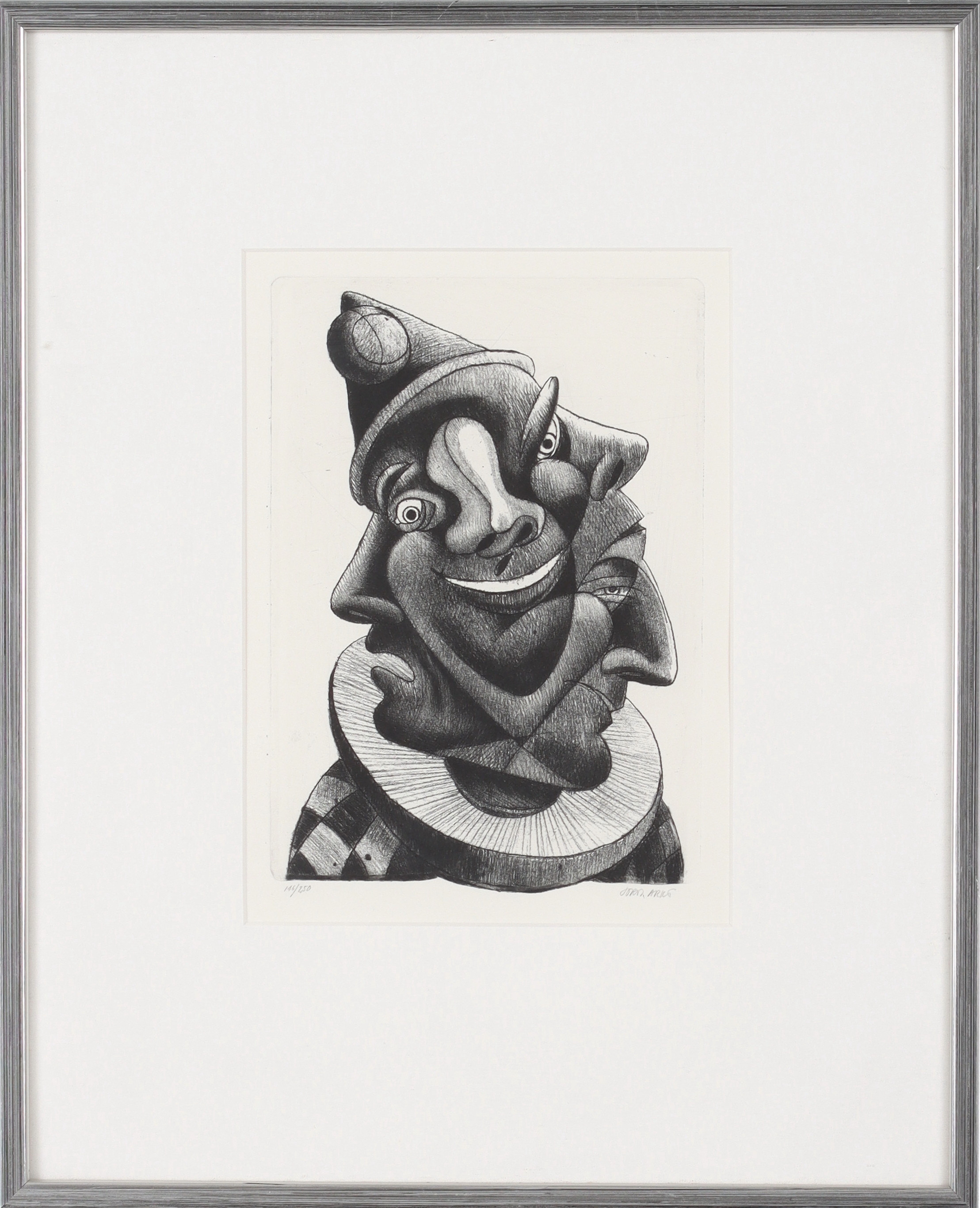 JORDI ARKÖ. "De fyra temperamenten", etsning, signerad och numrerad 146/250.