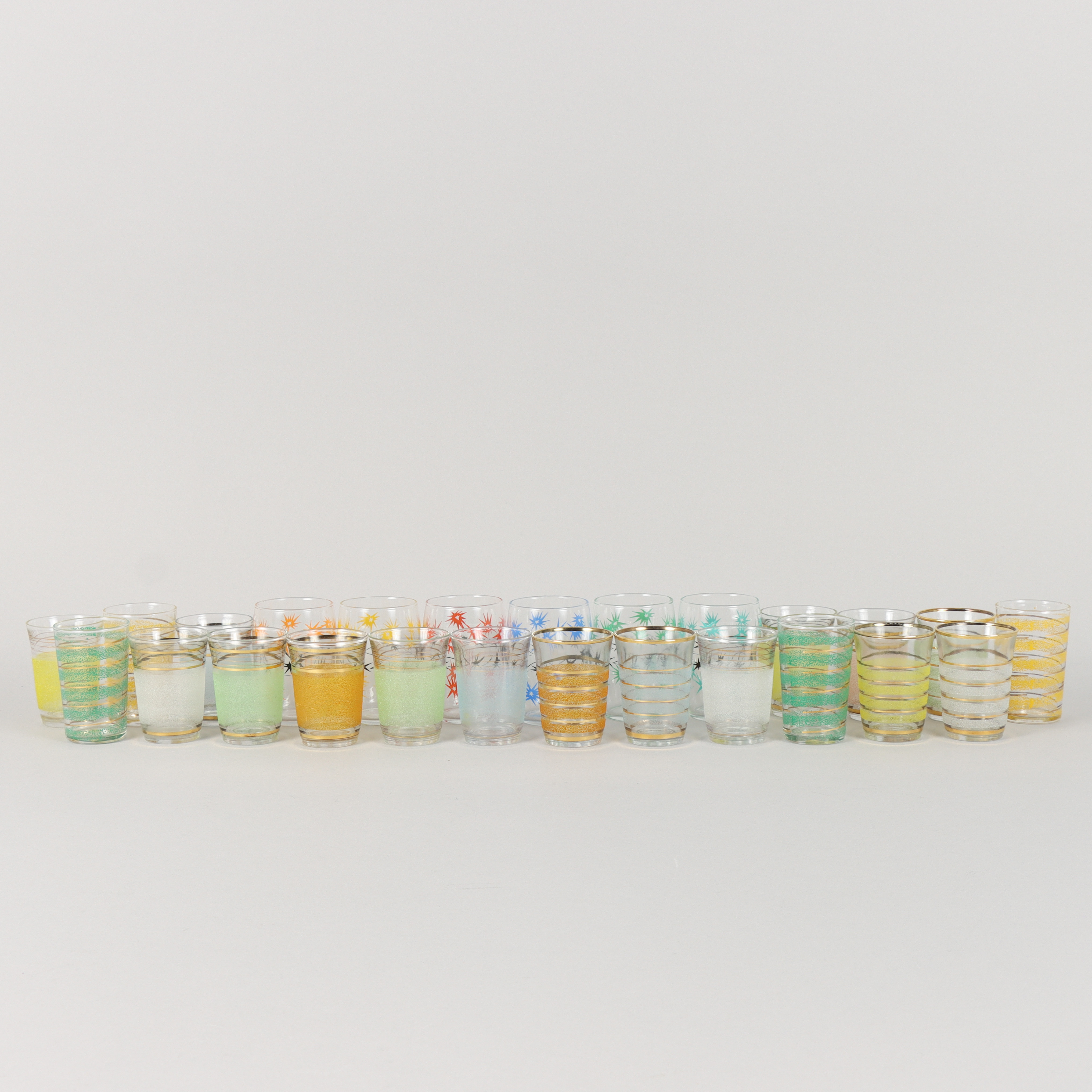 GLAS 25 stycken 1900-tal.