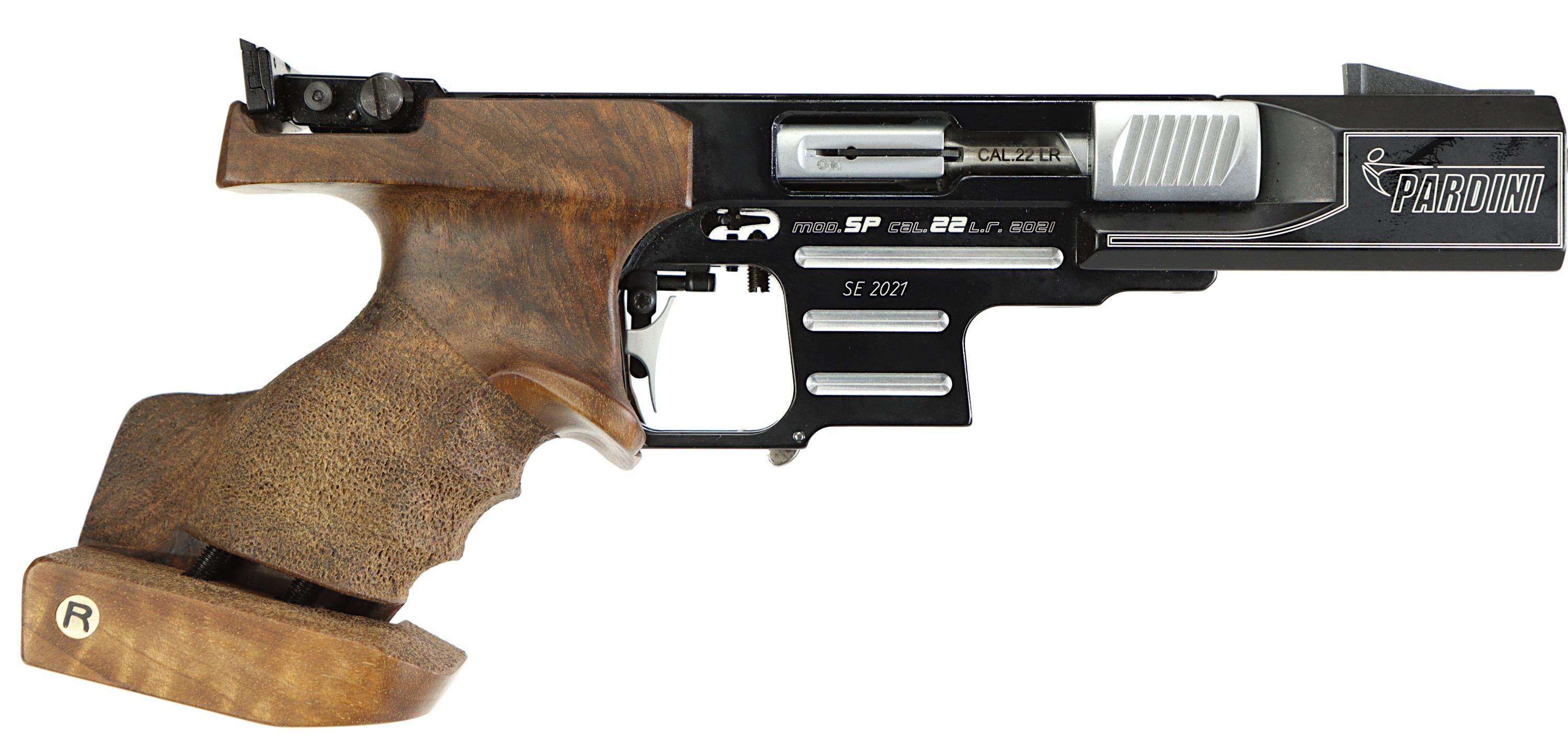 PISTOL, Halvautomatiskt, fabrikat Pardini, modell SP, kaliber .22LR, tillv.nr B30350, se-nr SE3370186.