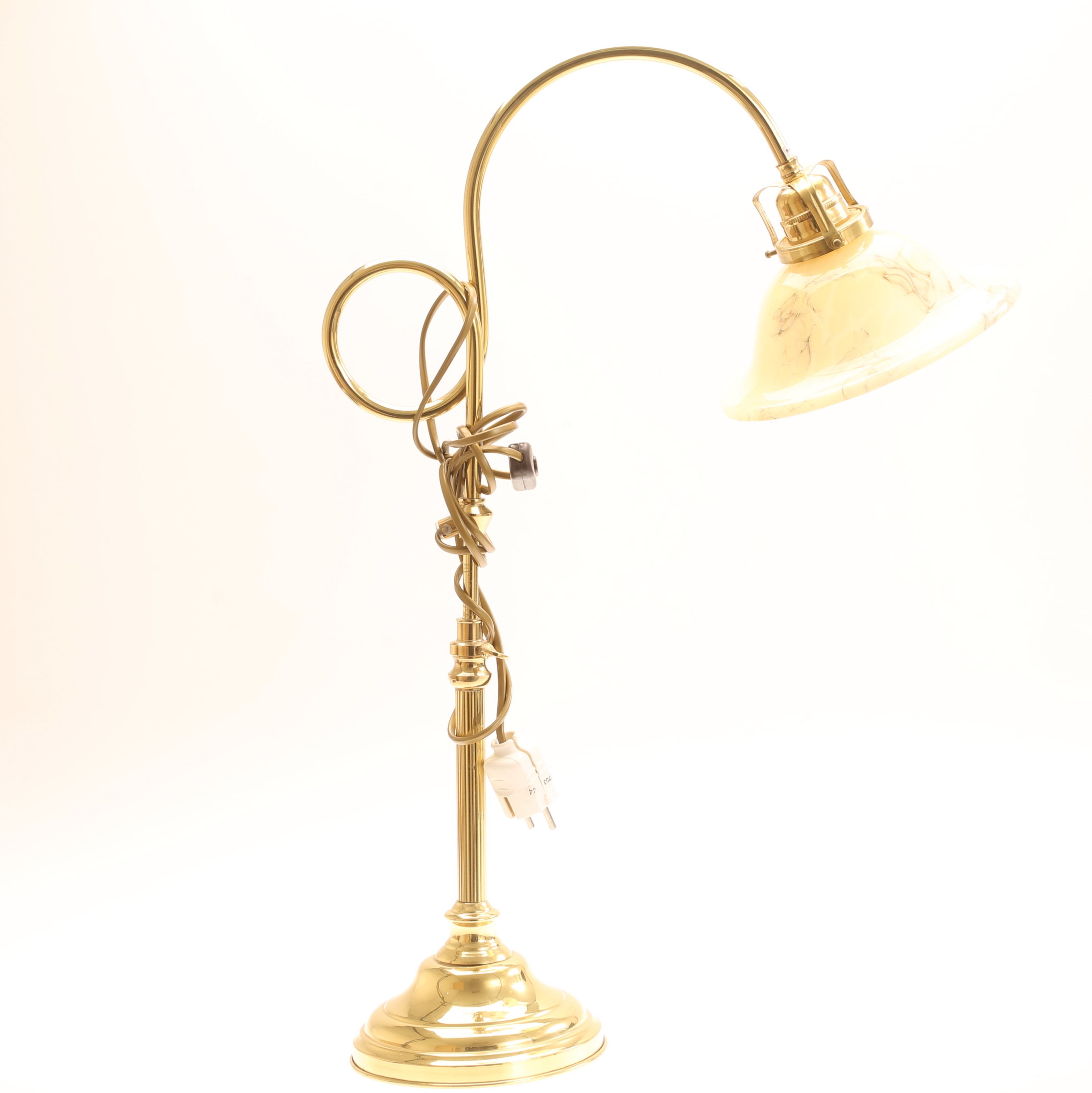 BORDSLAMPA, mässing, Gamla Stans Lampverkstad, 1900-tal.