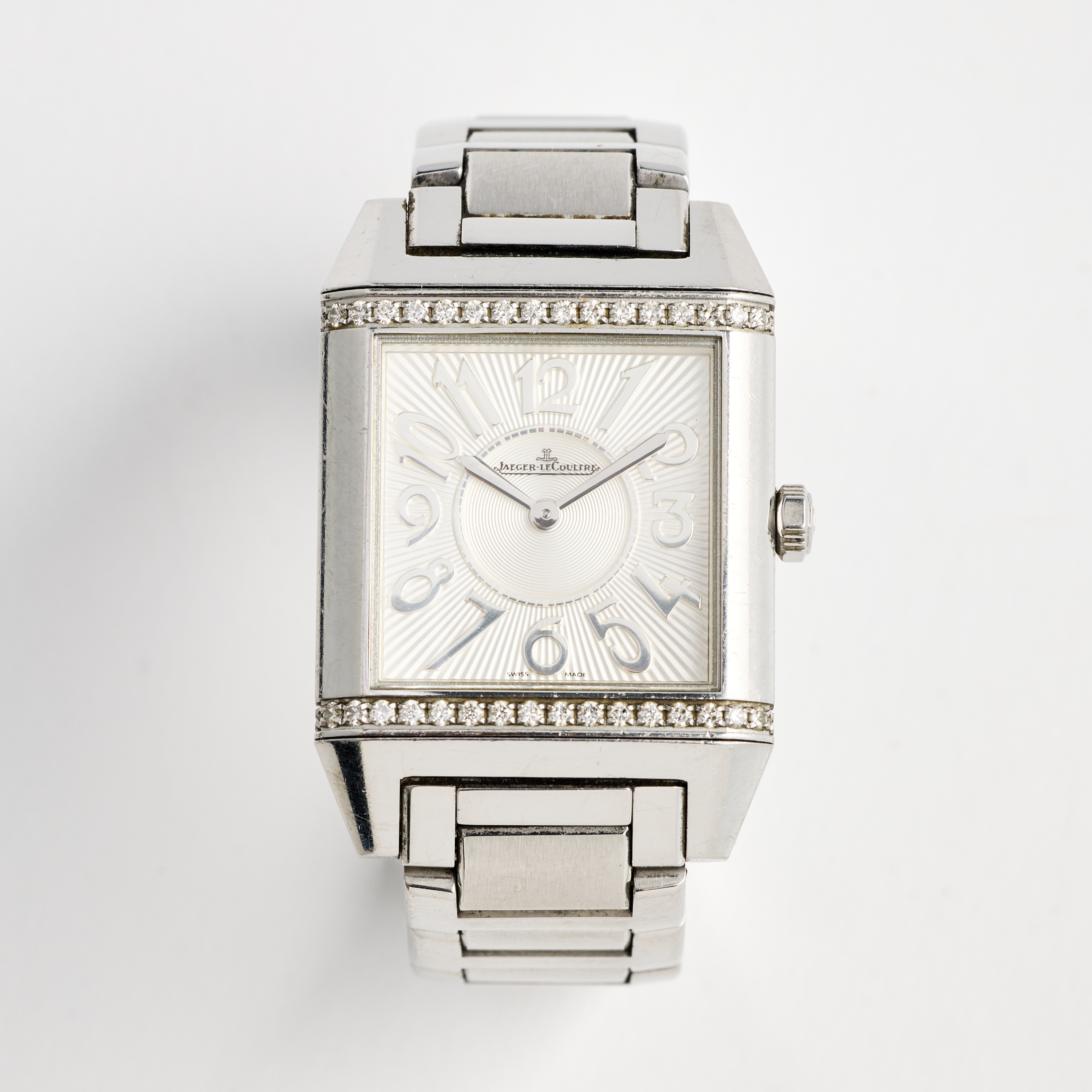 JAEGER-LECOULTRE, Reverso Squadra Lady, armbandsur, 29 x 28,5 (42) mm, stål, ca 2016.
