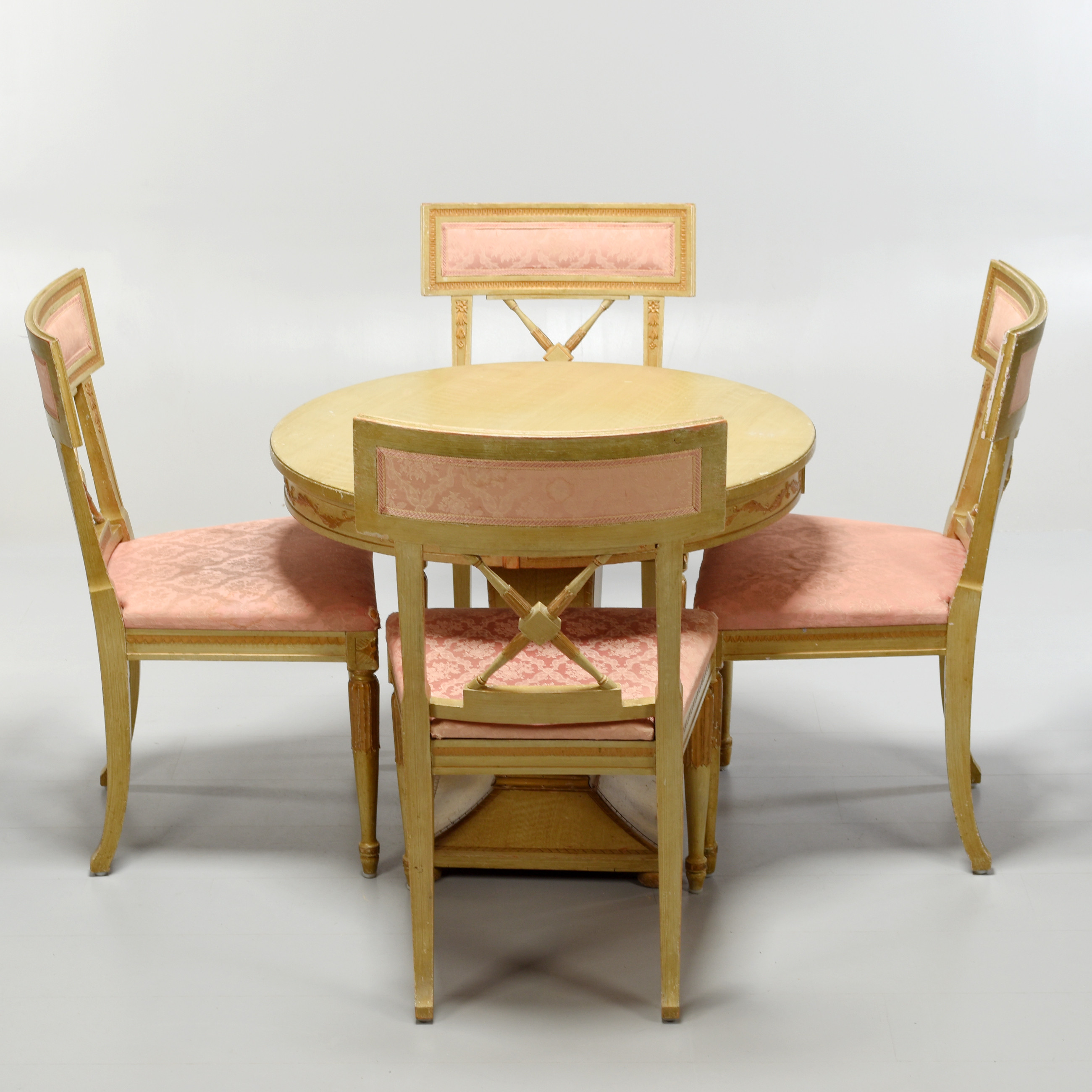 OTTO WRETLING. Salongsgrupp, 5 delar, Gustaviansk stil, Umeå. 1930/40-tal.