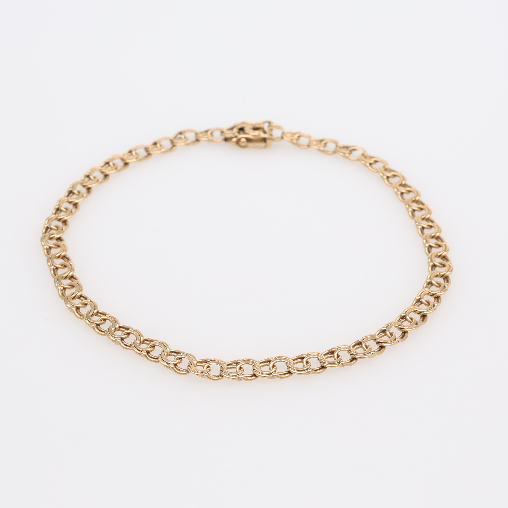 ARMBAND, 18 k guld, bismarcklänk, 5,5 g.