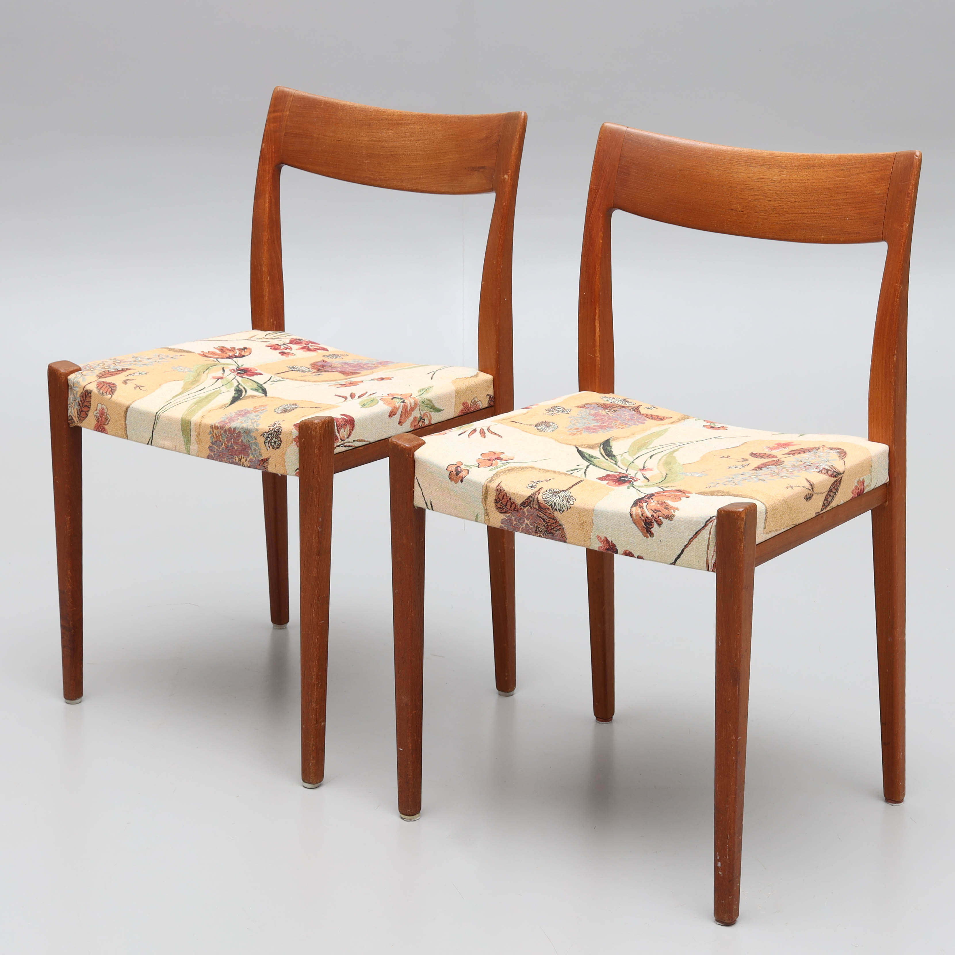 YNGVE EKSTRÖM. Stolar, ett par, teak, "Kontiki", Troeds, 1950/60-tal.