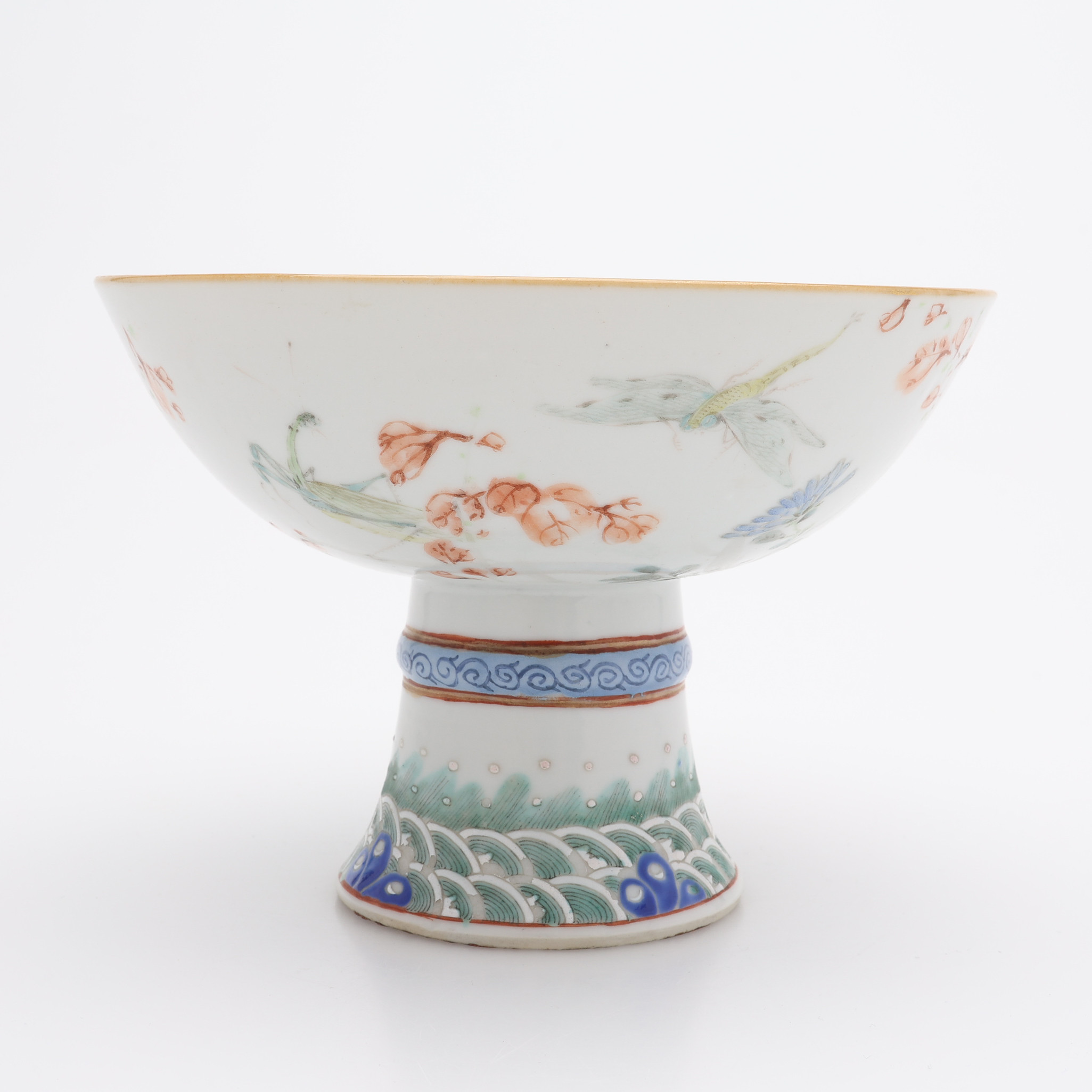 SKÅL SK. STEMCUP, KINA, SEN QING-PERIOD.