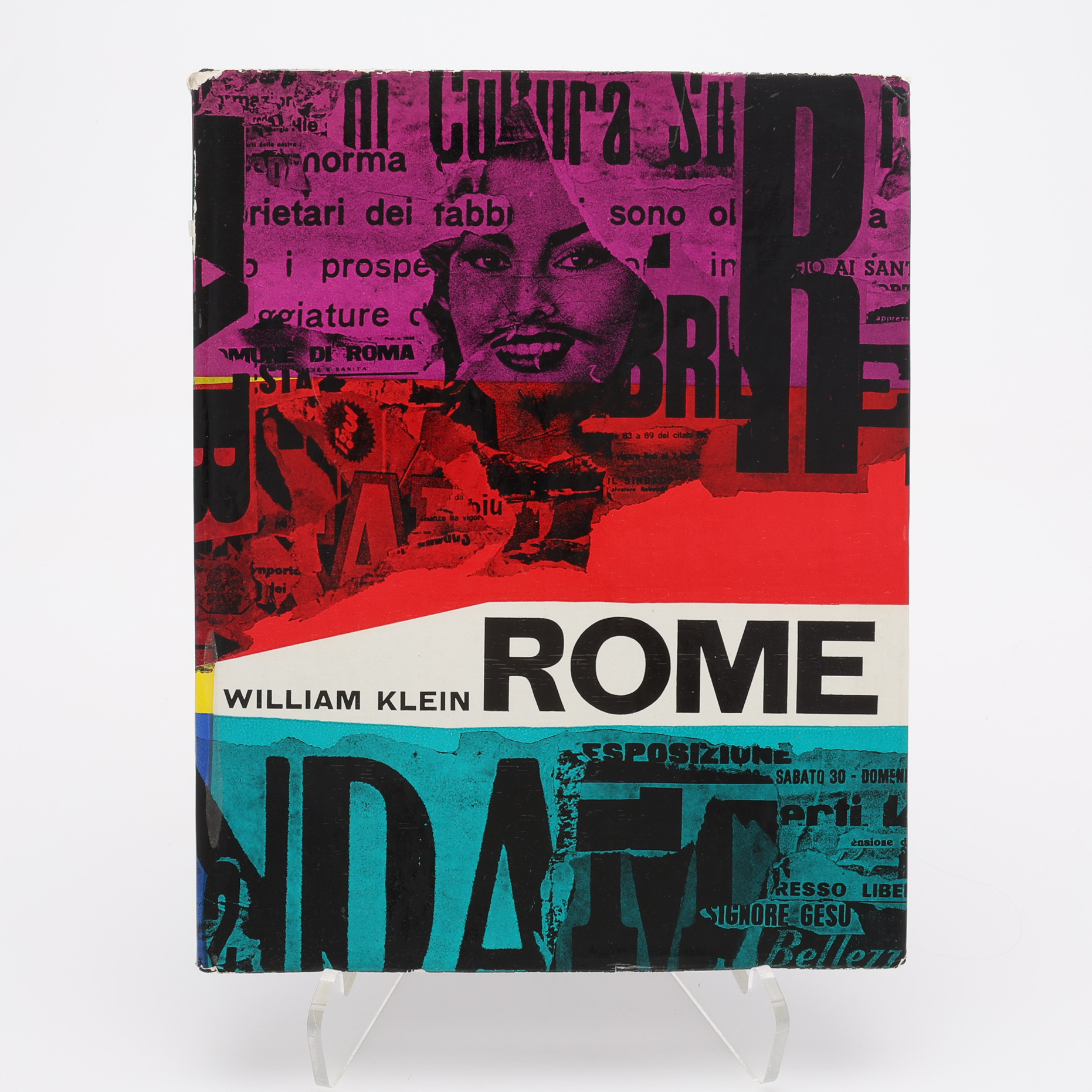 FOTO. DEN AMERIKANSK-FRANSKE FOTOGRAFEN WILLIAM KLEINS "ROME" I FÖRSTA FRANSKA UPPLAGAN, 1959.