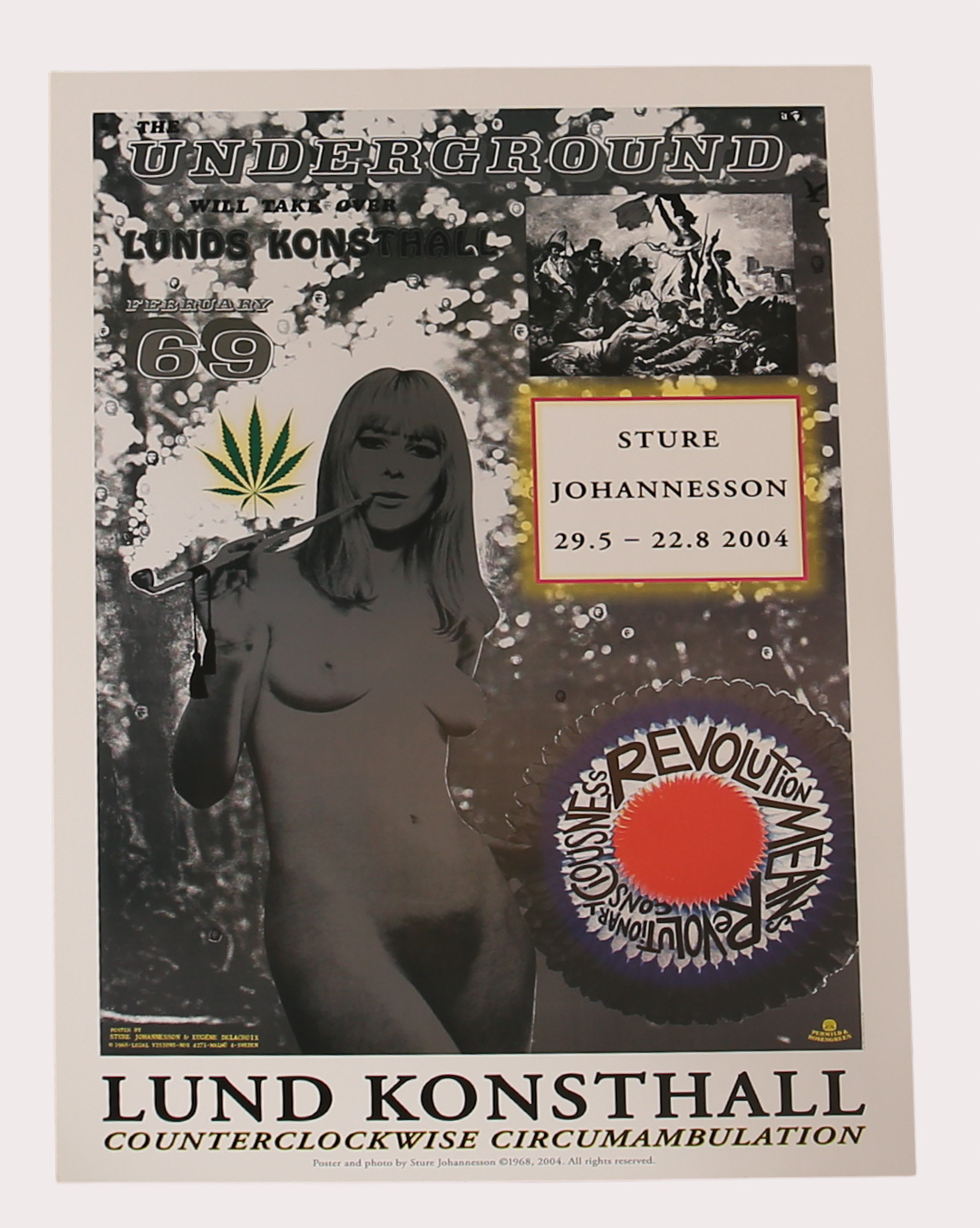 STURE JOHANNESSON. UTSTÄLLNINGSAFFISCH till Lunds konsthall 2004.