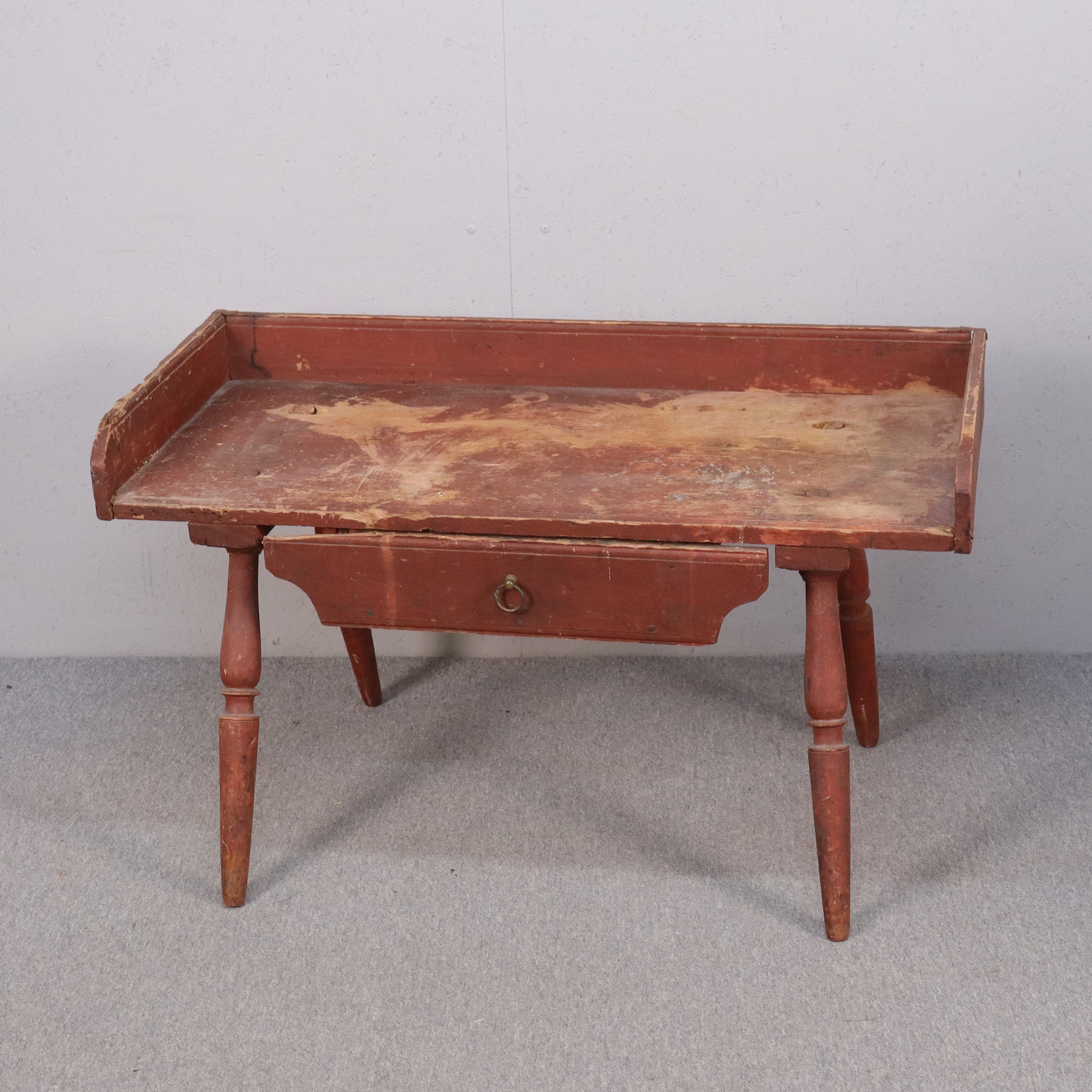 BAKBORD, allmoge, låg modell med låda, 1800-tal.