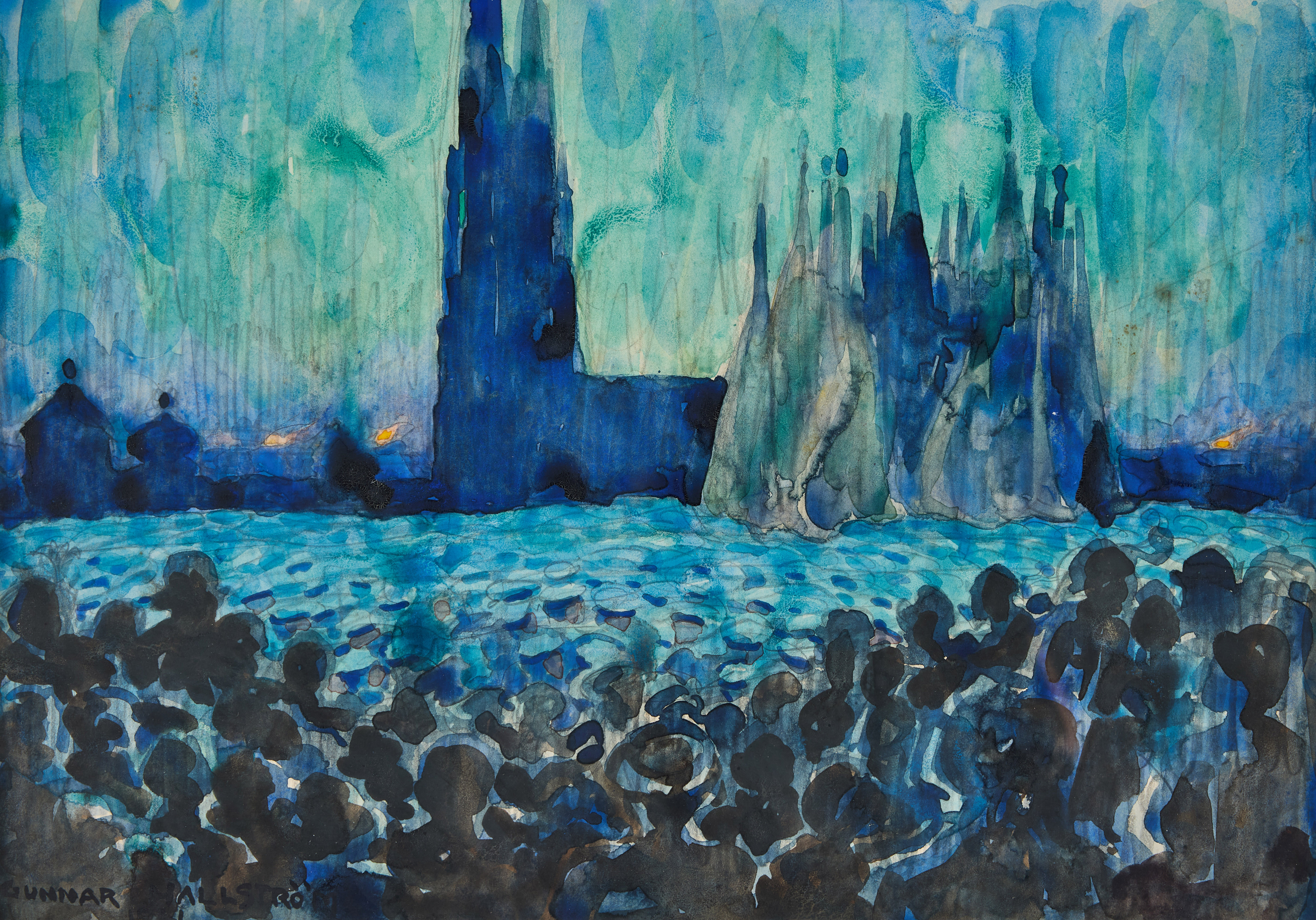 GUNNAR HALLSTRÖM (1875-1943). "Upsalavår".