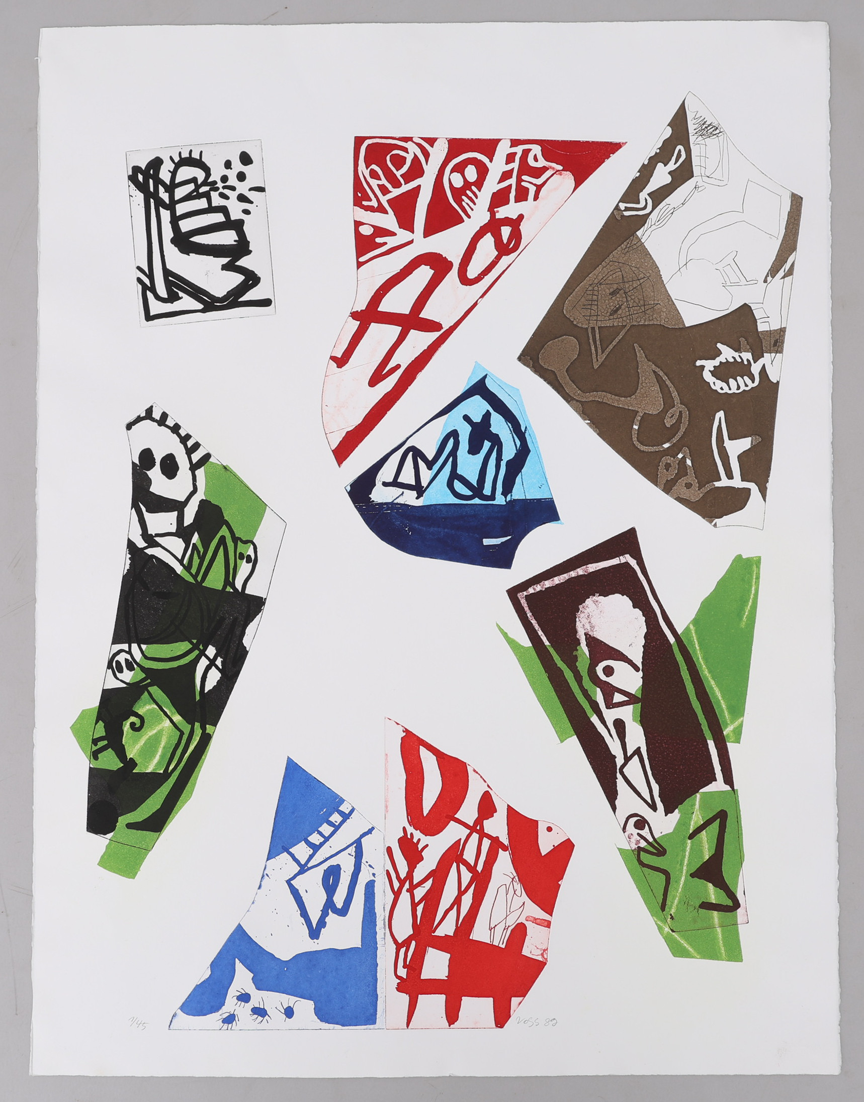 JAN VOSS 1936-. ETSNING, SIGNERAD, NUMRERAD 1/45 OCH DATERAD 1989.