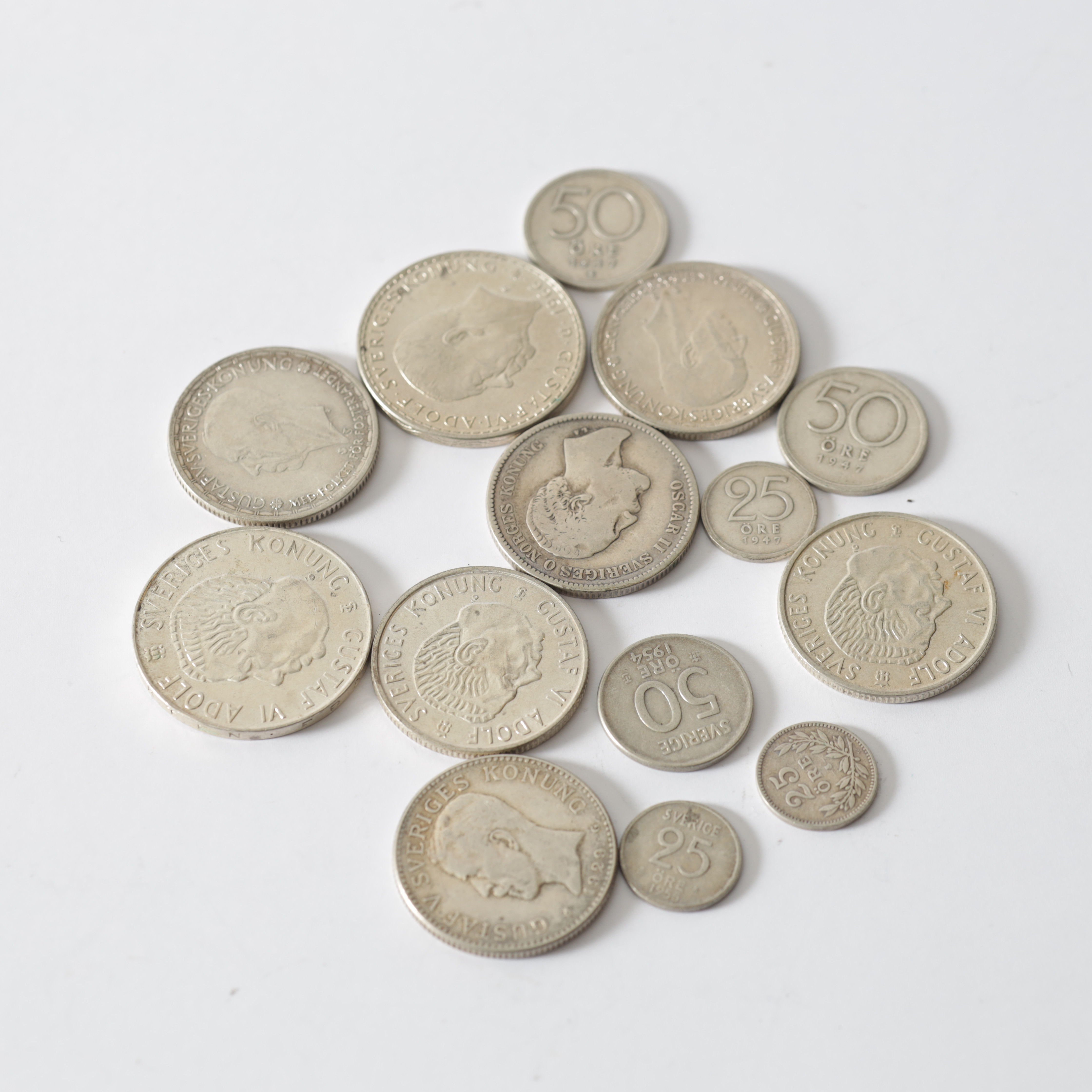 MYNT, 14 st. Silver, Sverige, 18/1900-tal.