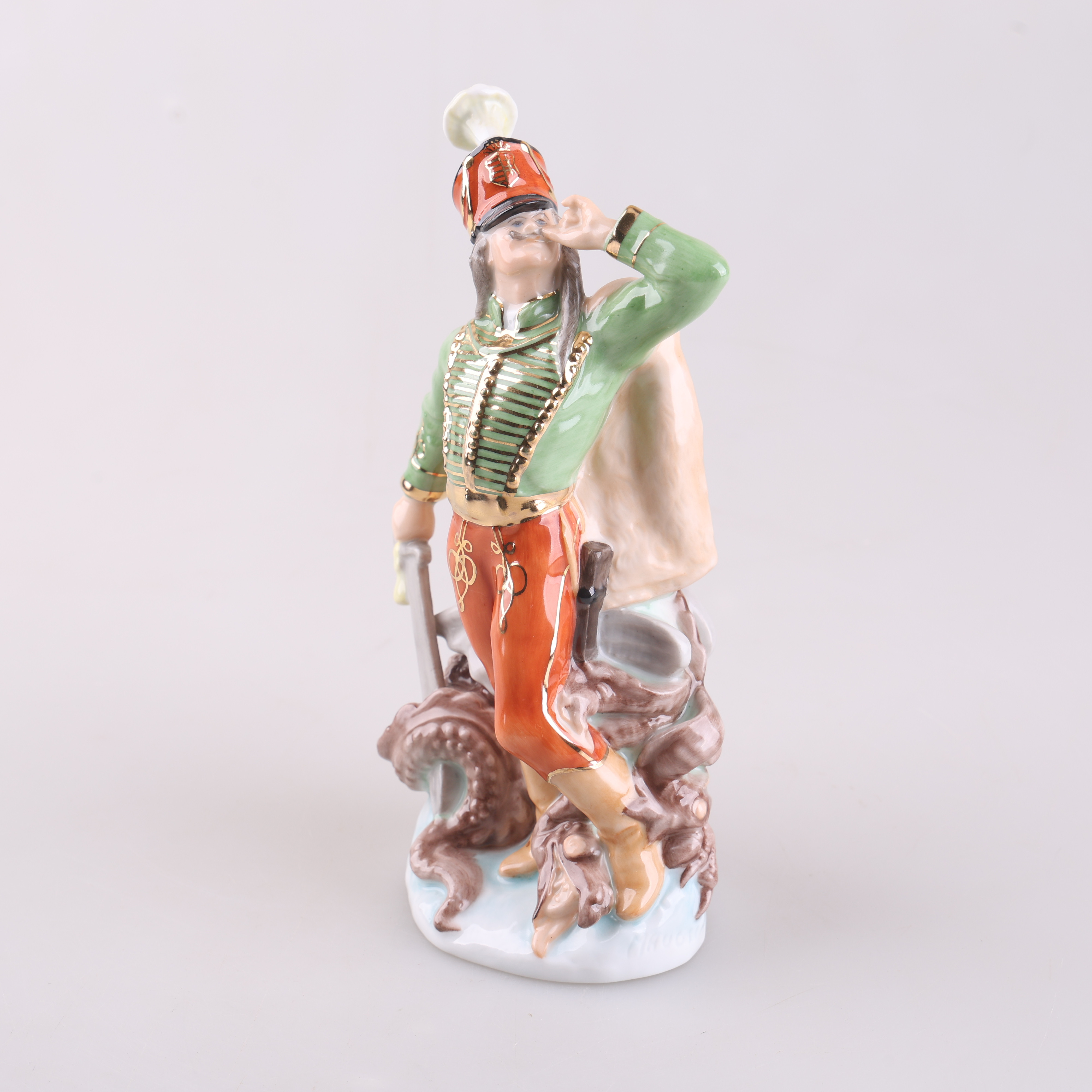 FIGURIN, porslin, "Dragon slayer", Herend, Ungern.