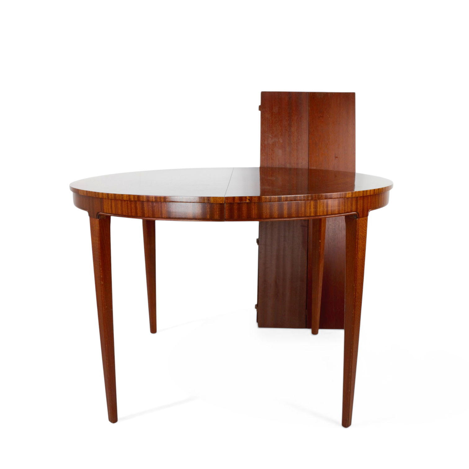 MATBORD, mahognyfanér, tre iläggsskivor, 1900-tal.