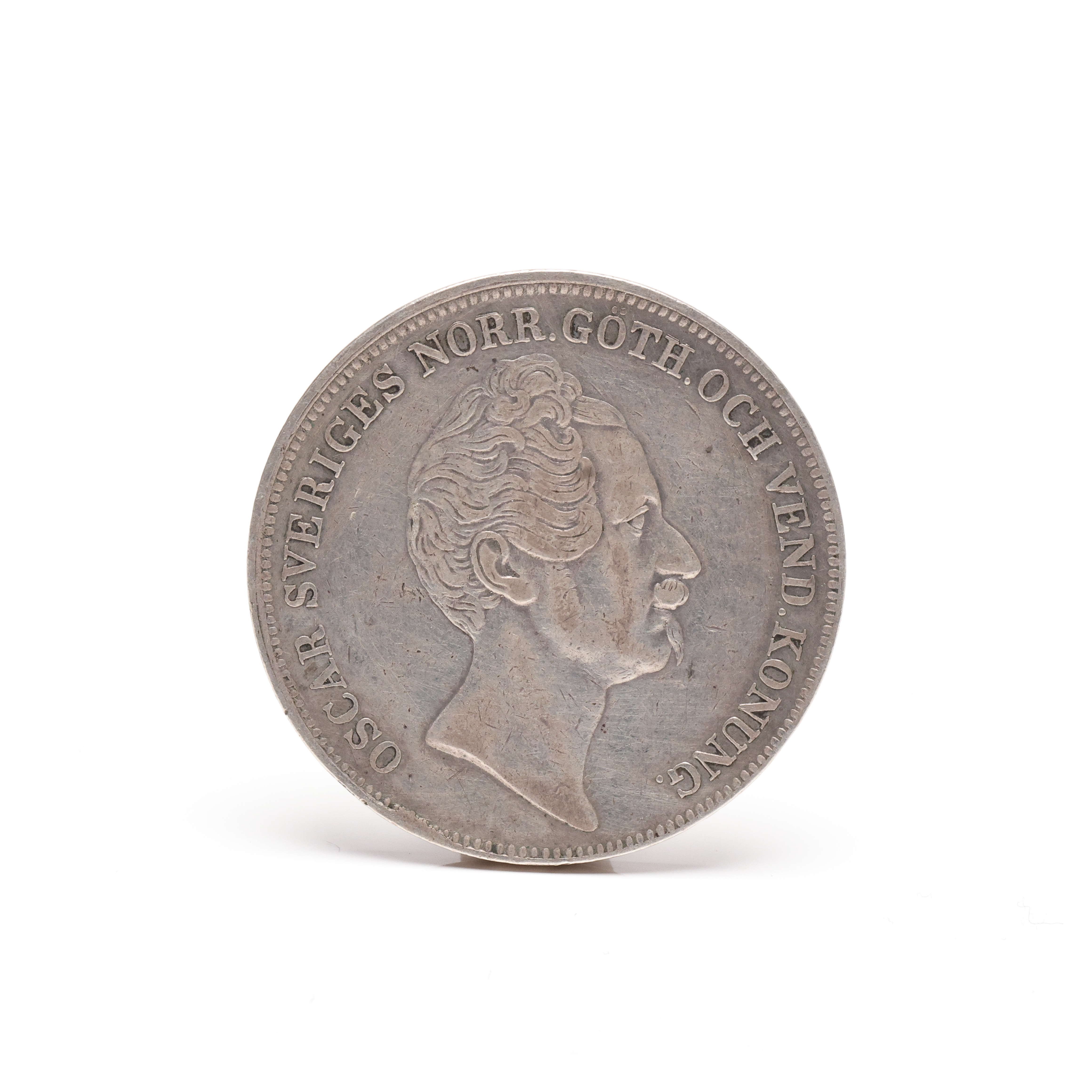 SILVERMYNT, Oscar I, 1 Riksdaler SP, 1848.