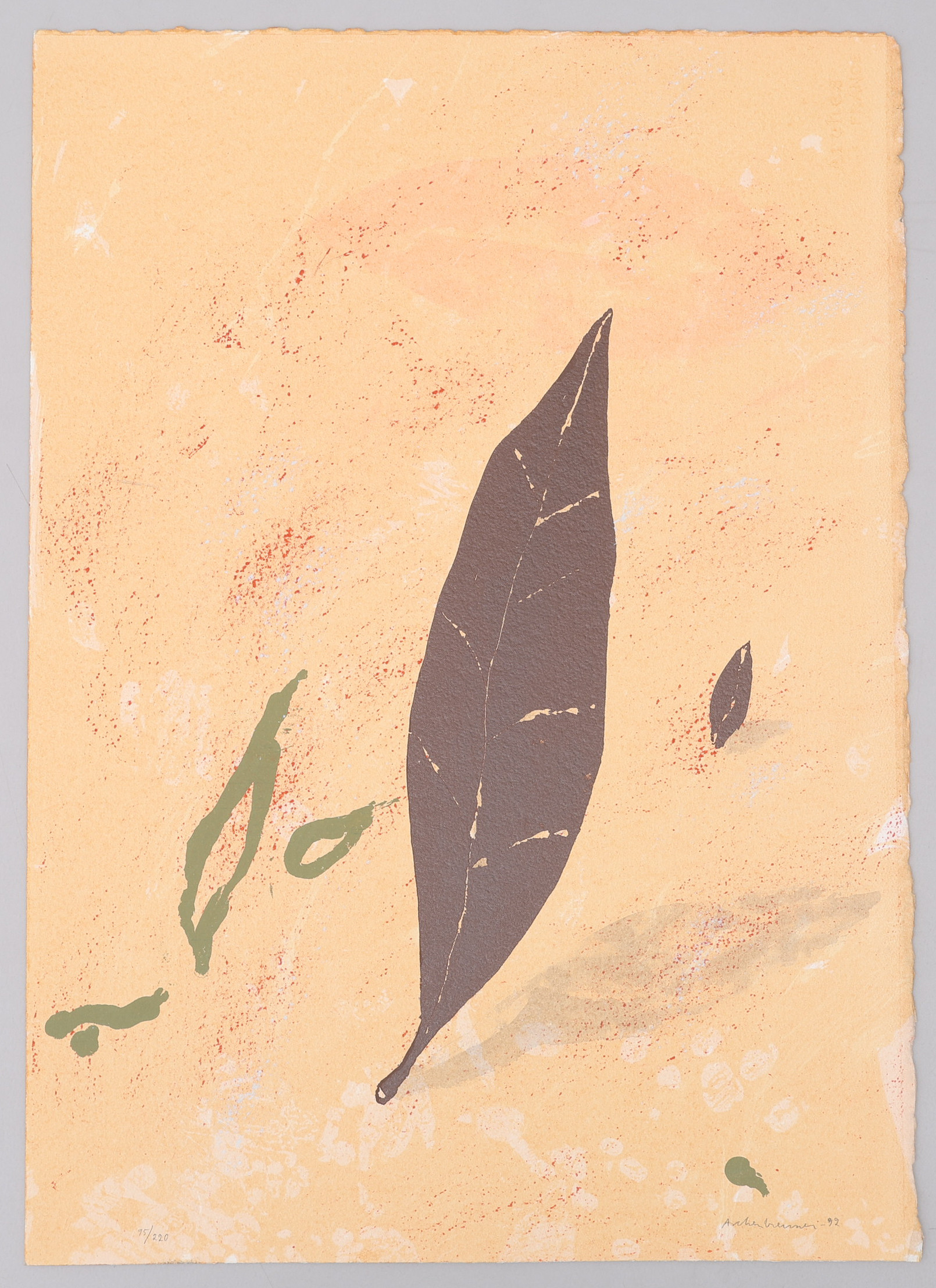 LENNART ASCHENBRENNER. LITOGRAFI, "PROVENCE", SIGNERAD, NUMRERAD 95/220 OCH DATERAD 1992.