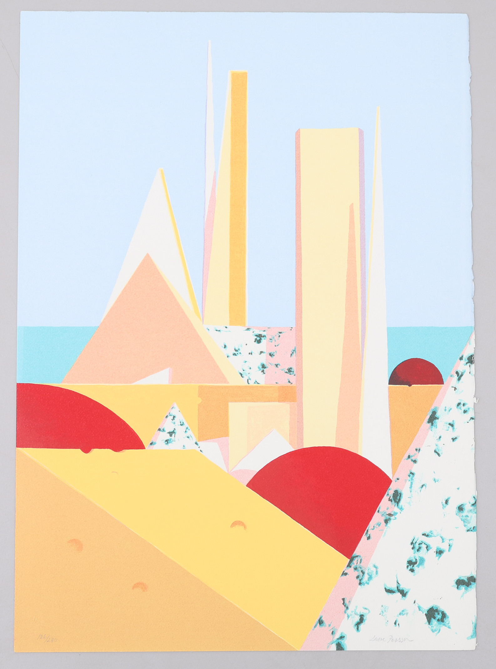 LASSE PERSSON 1937-1999. SERIGRAFI, "HOMMAGE À FROMAGE", SIGNERAD, NUMRERAD 186/280.
