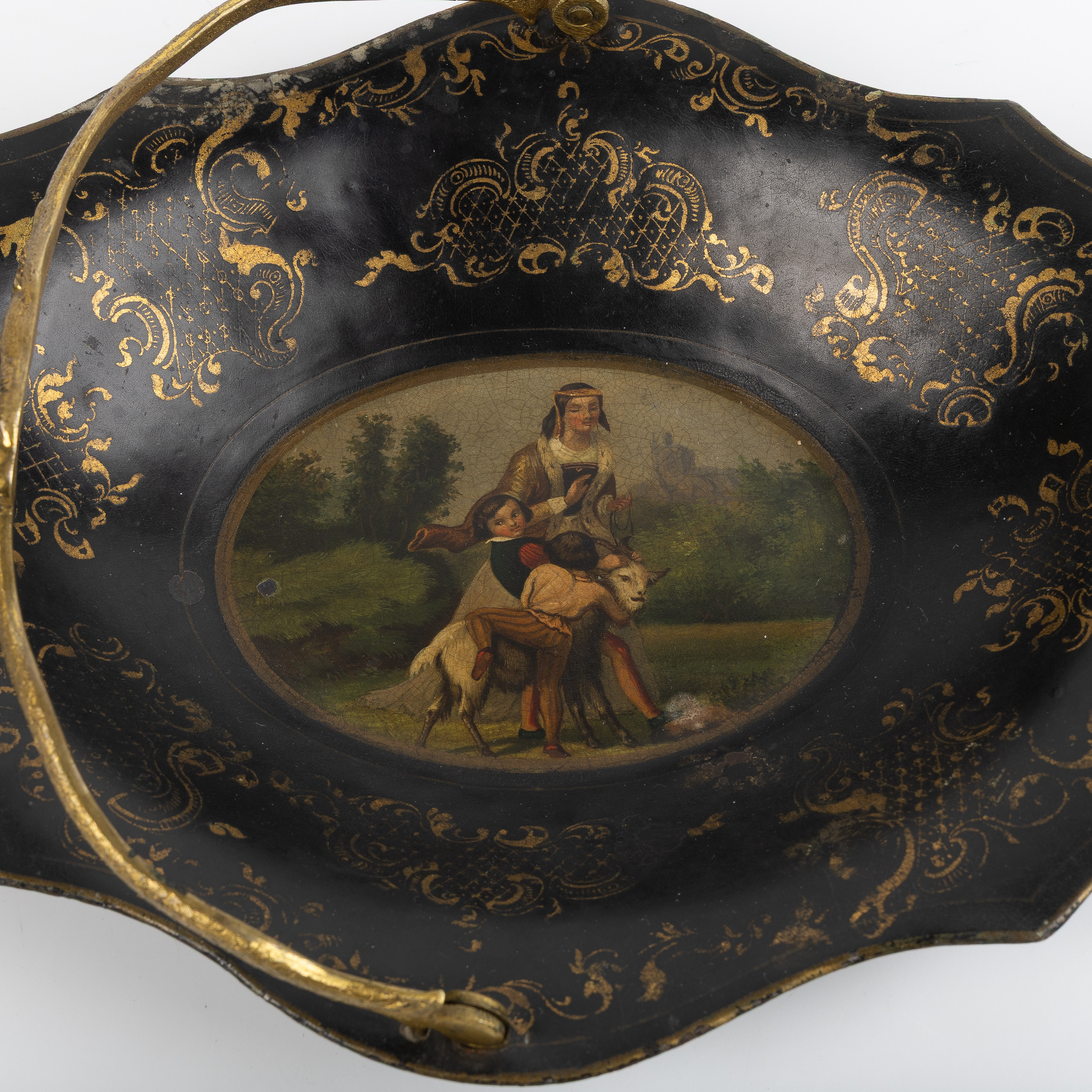 BRÖDKORG, plåt, nyrokoko, 1800-talets mitt.