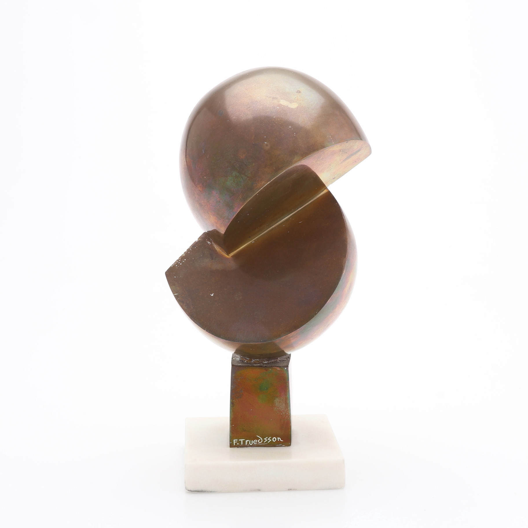 FOLKE TRUEDSSON (1913-1989). SKULPTUR, BRONS, "SAMSPEL", SIGNERAD, NUMRERAD 2/7.