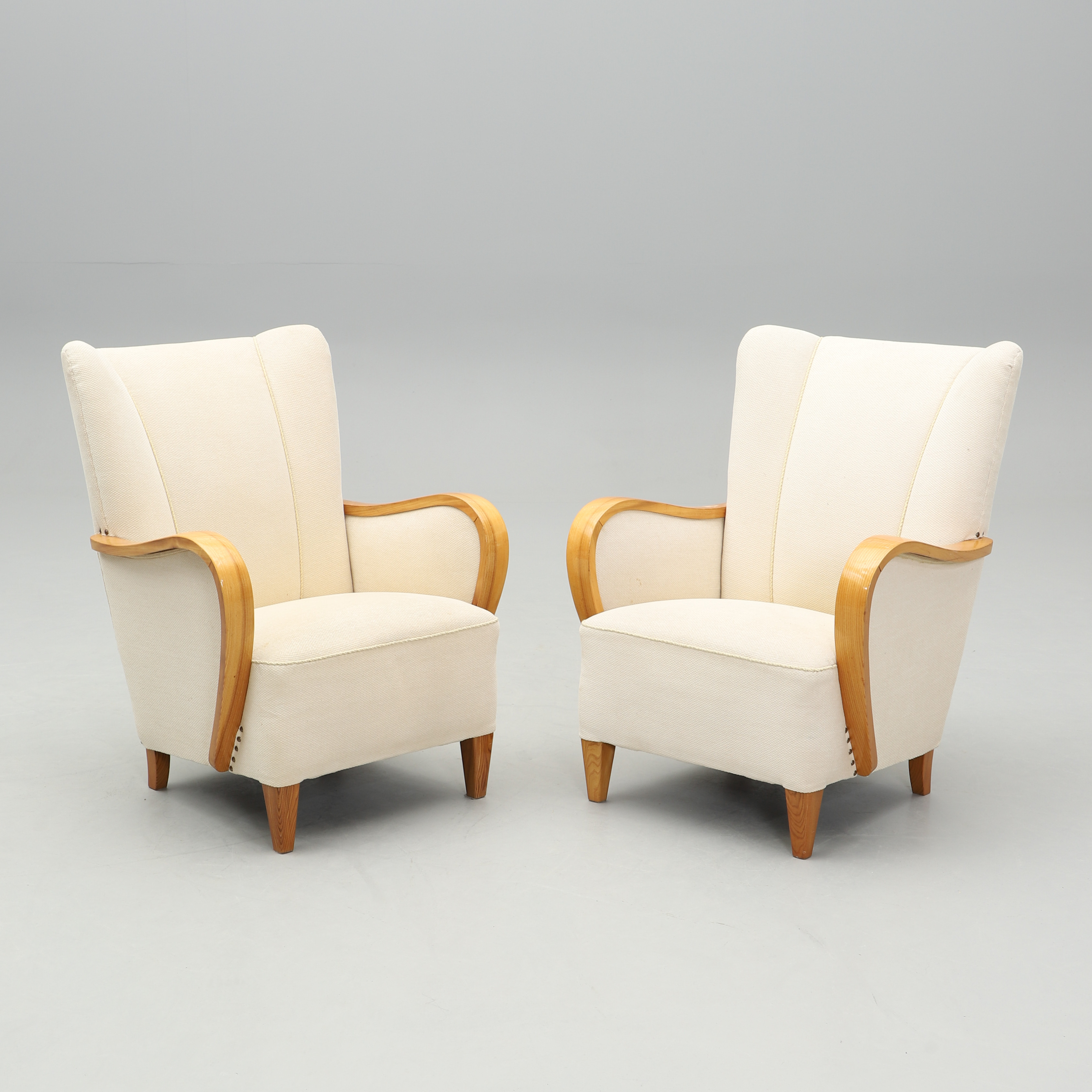 FÅTÖLJER, ett par, Swedish Modern, 1940-tal.
