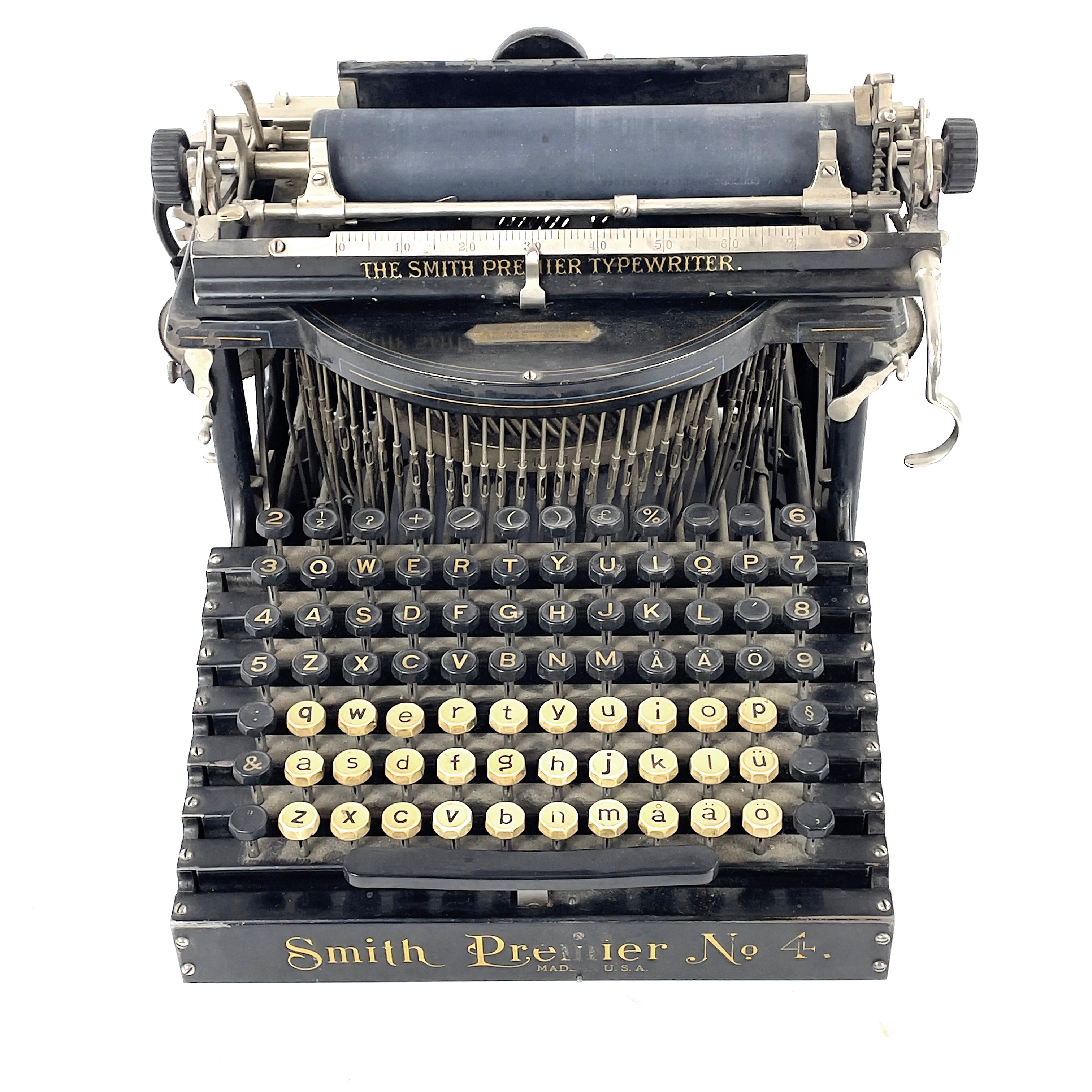 SKRIVMASKIN, Smith Premier No 4, USA, 1900-talets början.