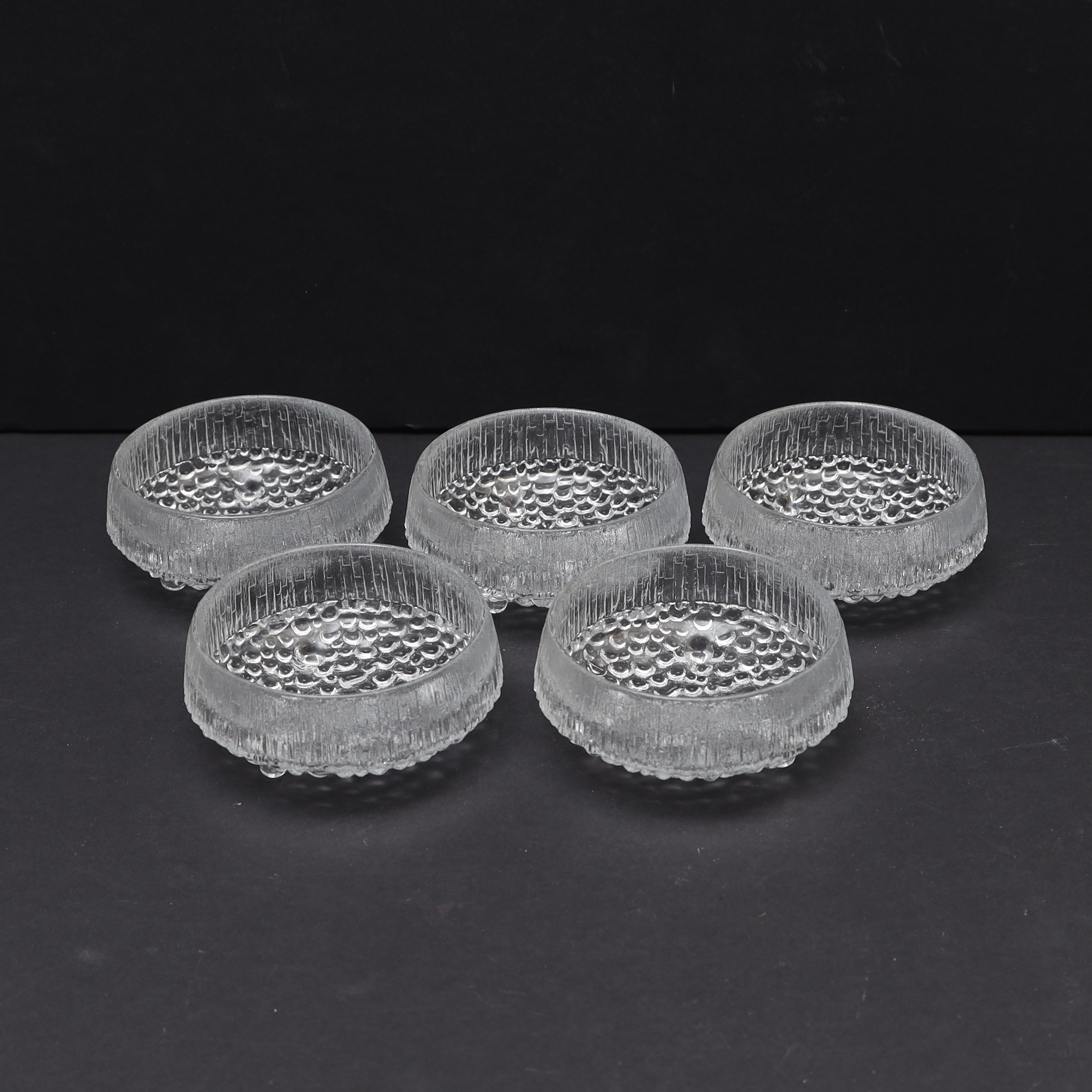 TAPIO WIRKKALA. Dessertskålar, 5st, "Ultima "thule" Iittala.