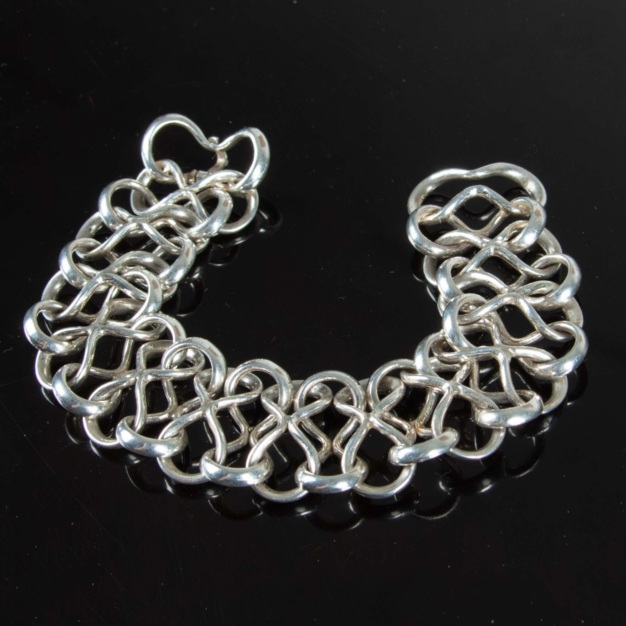 THERESIA HVORSLEV. Armband, "Octo", sterlingsilver.