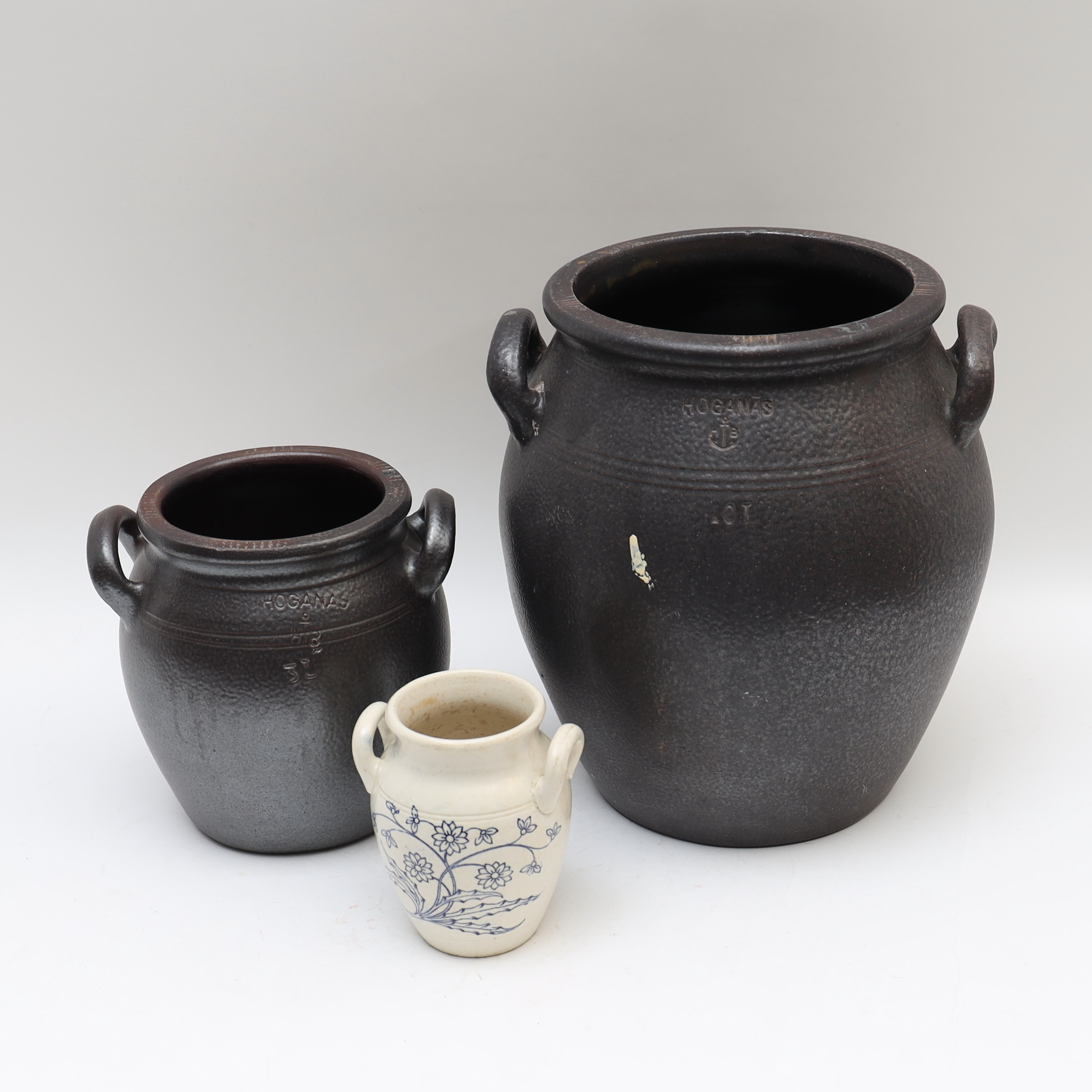 SYLTKRUKOR, 3 delar, Rörstrand samt höganäs.