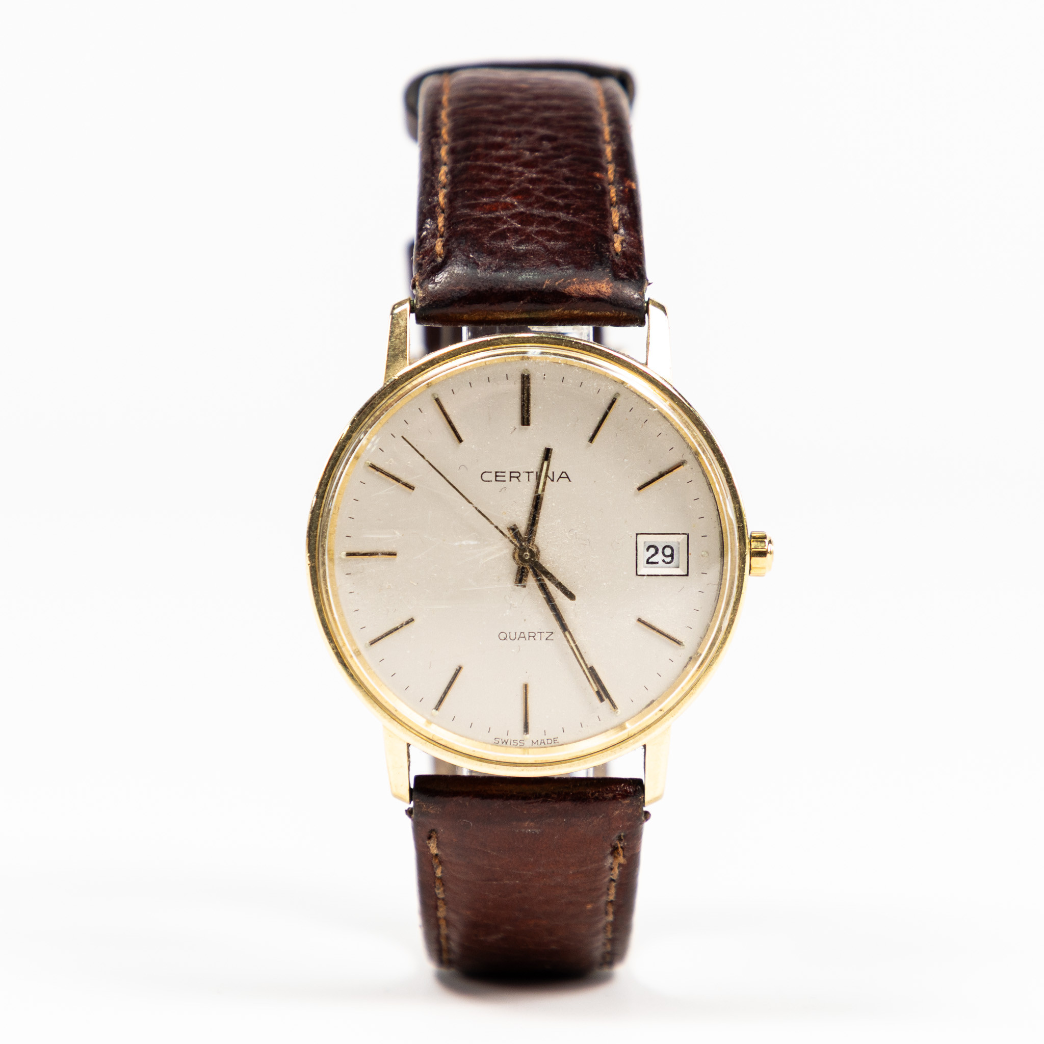 Certina, 33,5 mm, 14k guld.