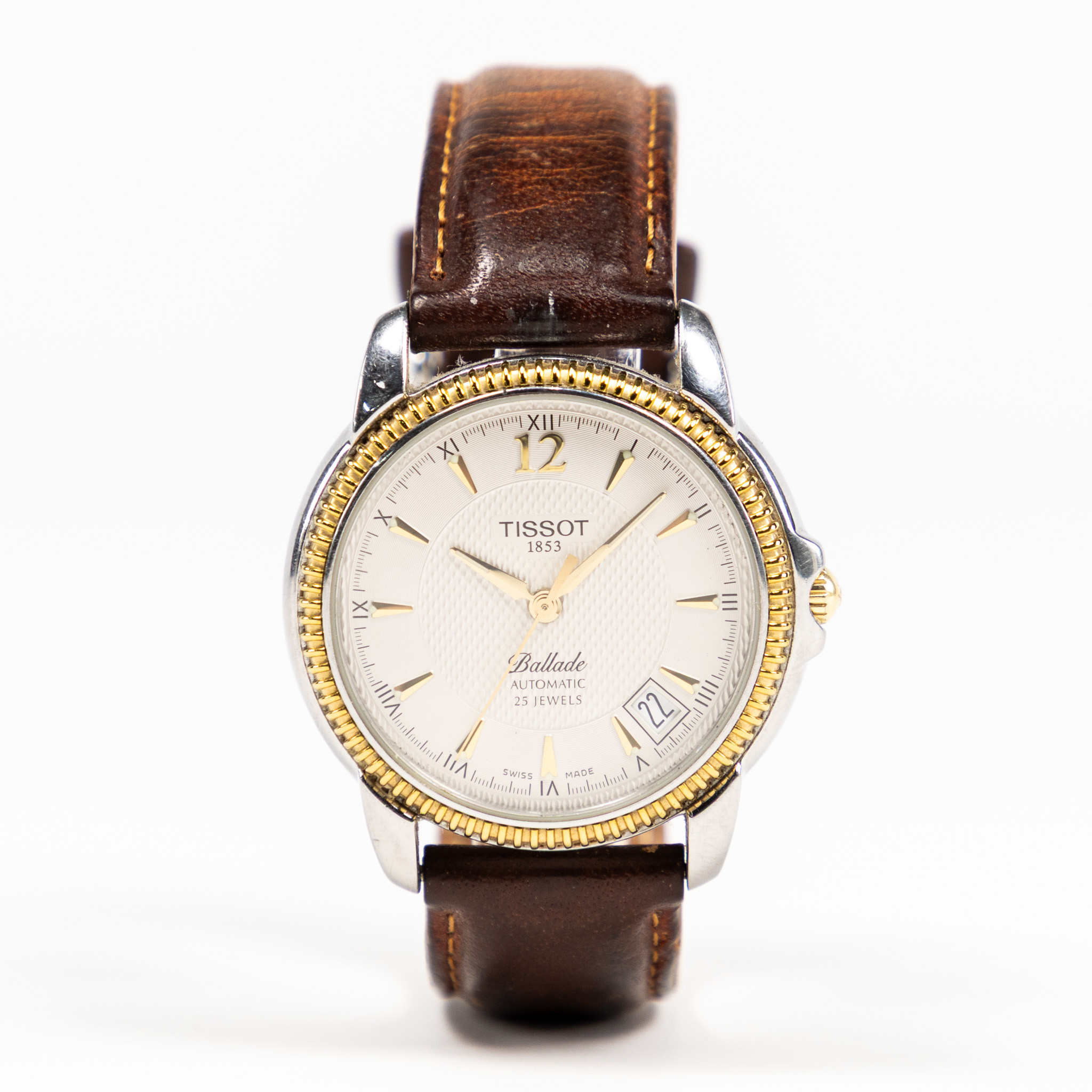 TISSOT. Ballade Automatic, 36 mm, stål/guld.