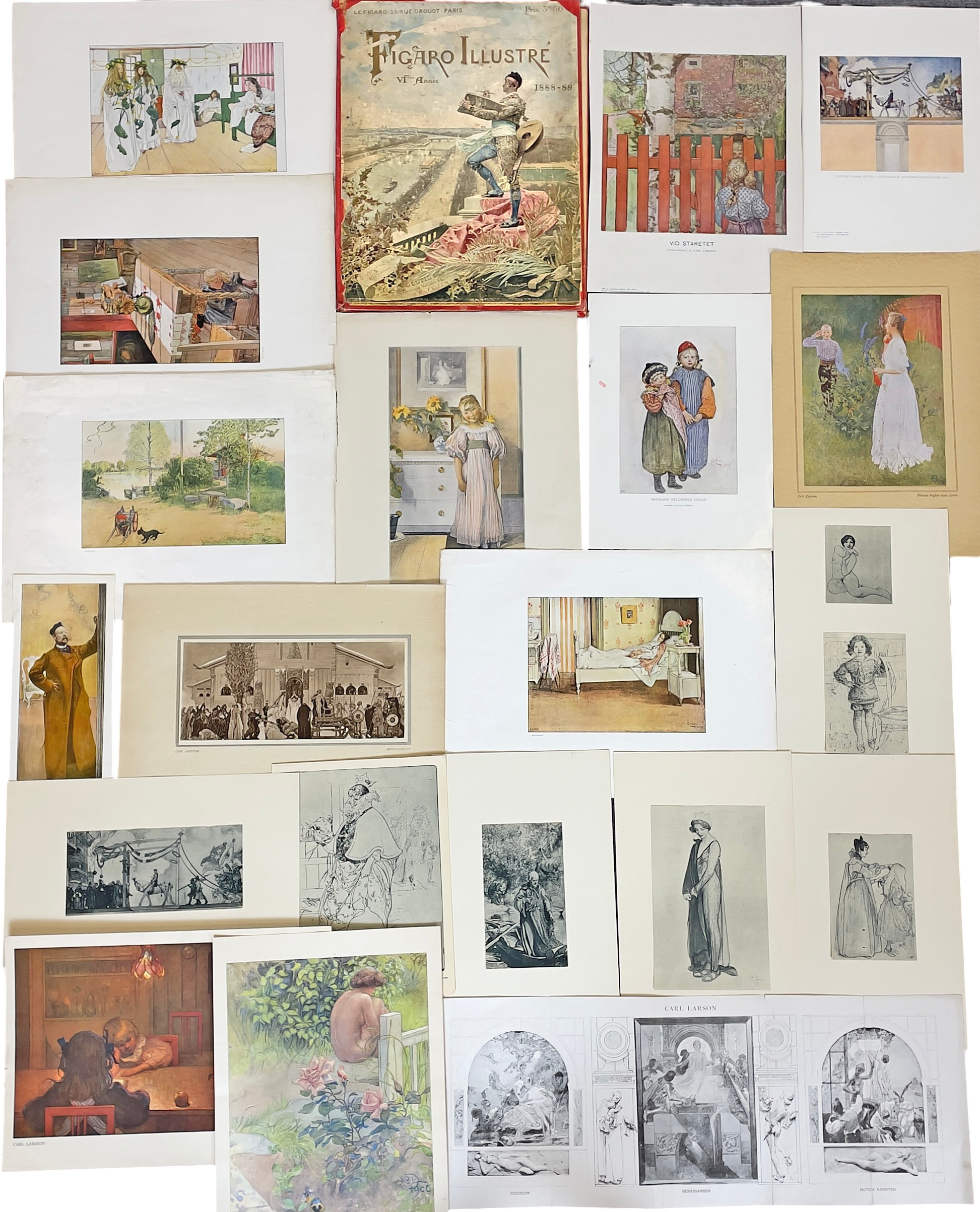 CARL LARSSON. EFTER. Tryck, 23 st.