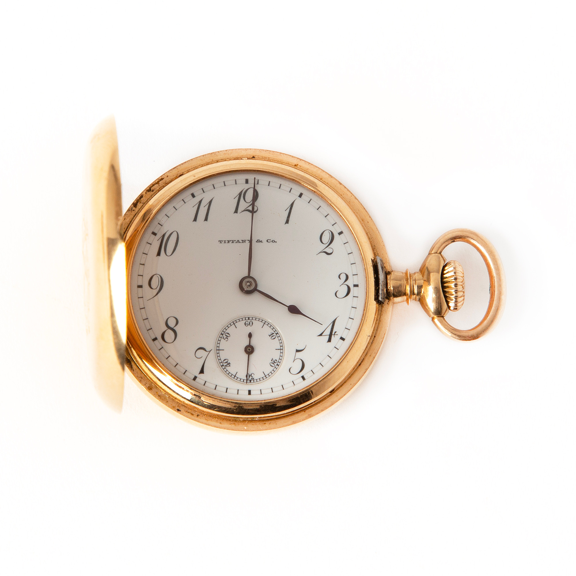 TIFFANY & CO, fickur, savonette, 35 mm, 18K guld, ca 1920.