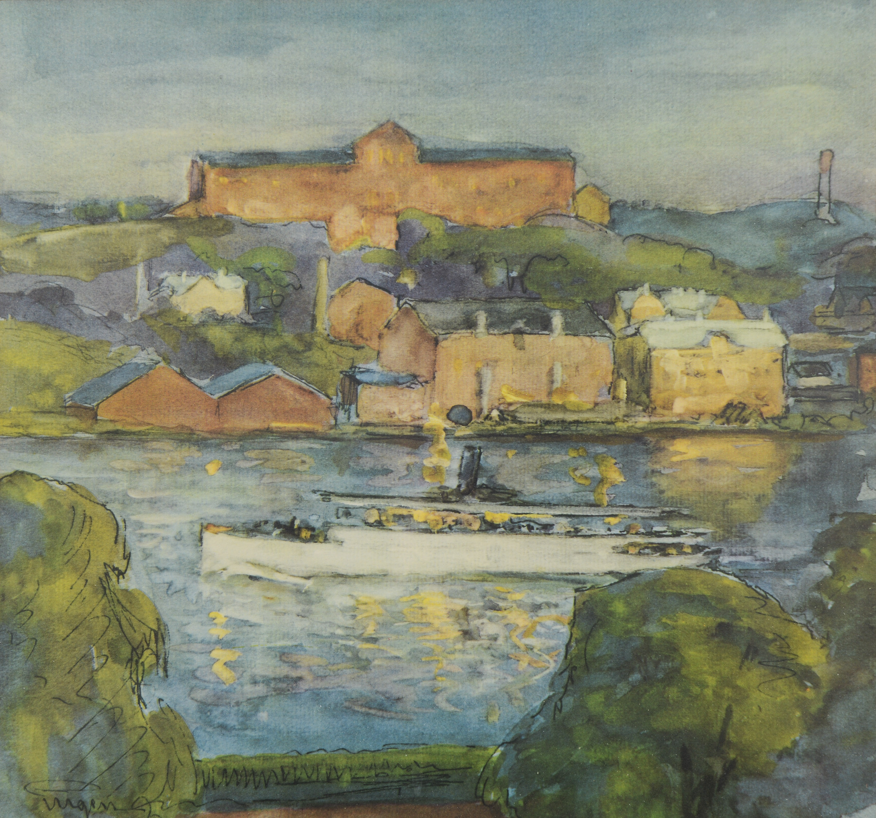 PRINS EUGEN. EFTER. "Oljefabriken", tryck.