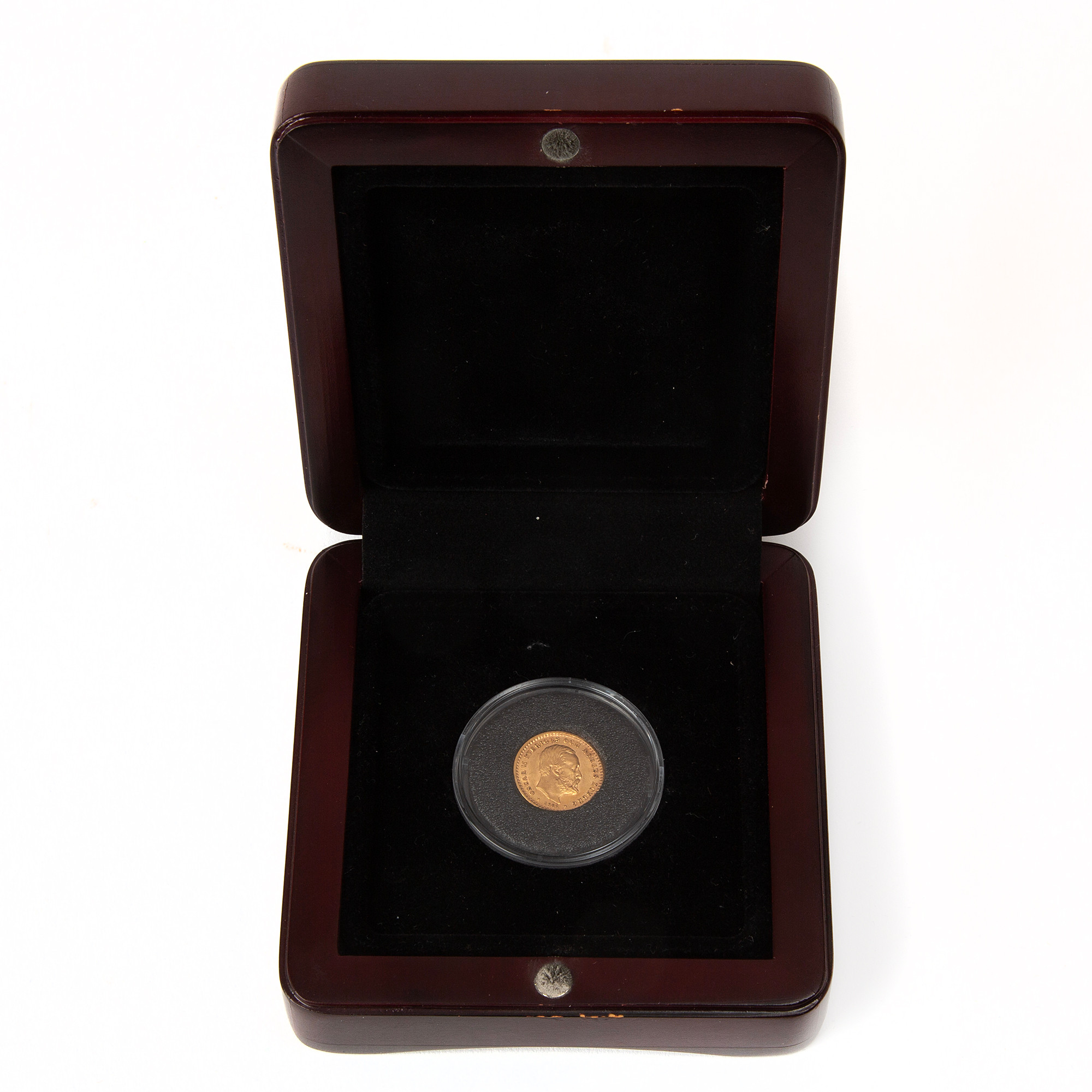 MYNT guld, Oscar II, 5 kr, 1901.