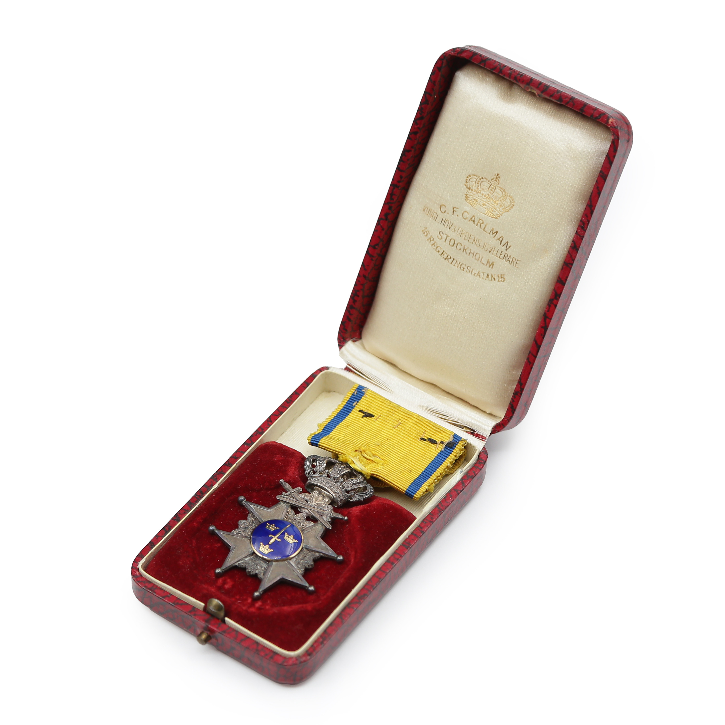 SVÄRDSORDEN, SILVER, ORIGINALETUI.