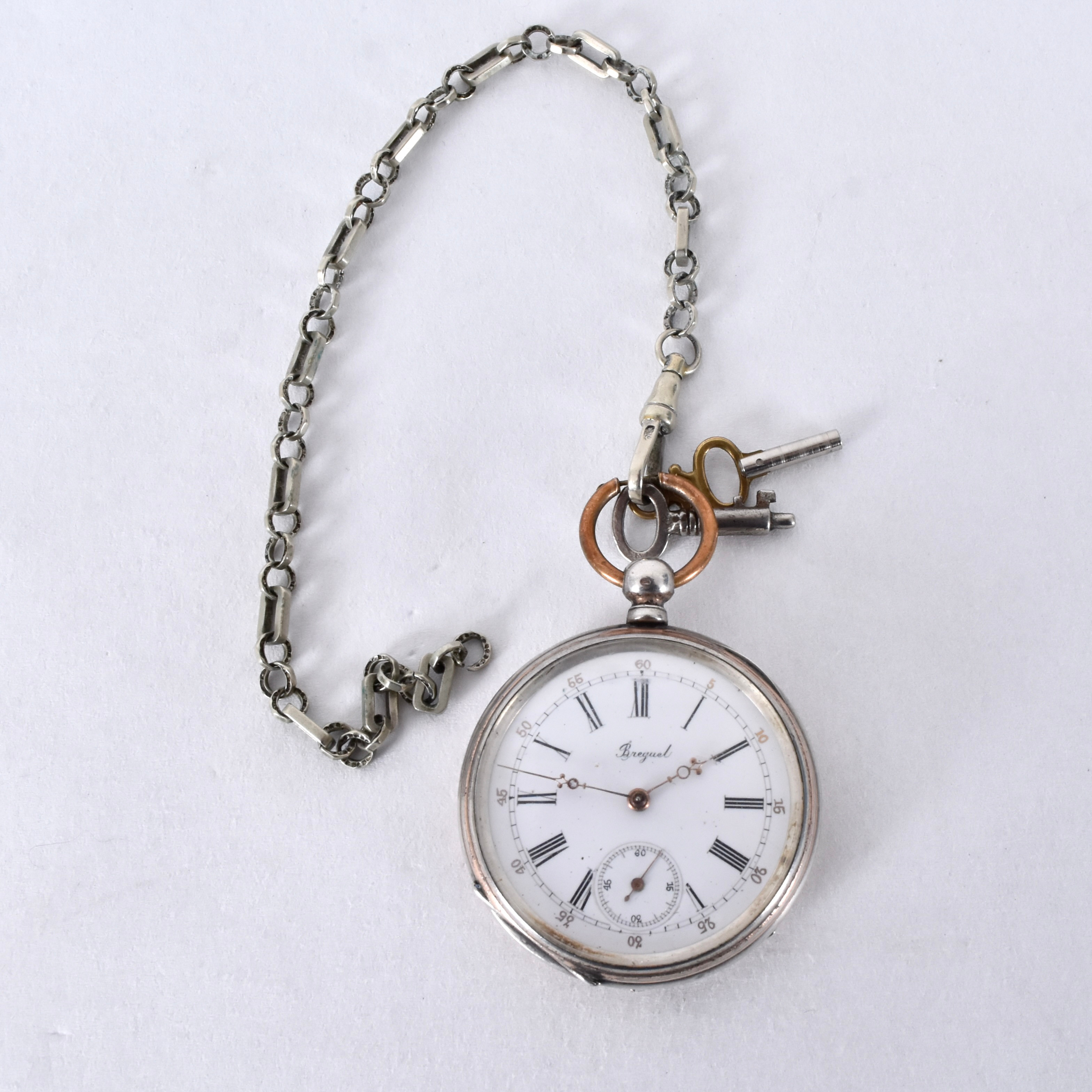 FICKUR, silver, sekelskiftet 1900.