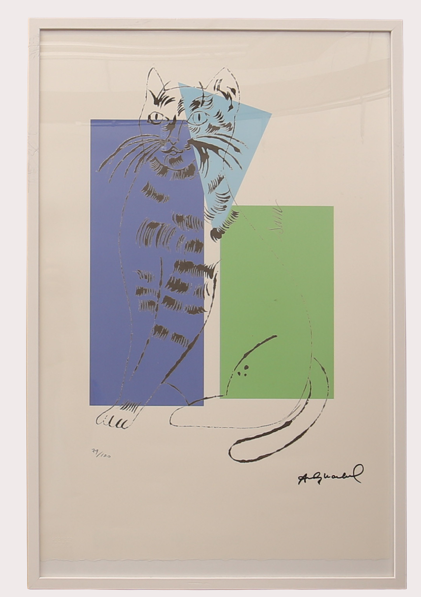 ANDY WARHOL (1928-1987). EFTER, tryck, "Katten Sam", numrerad 79/120. Signerad i trycket.