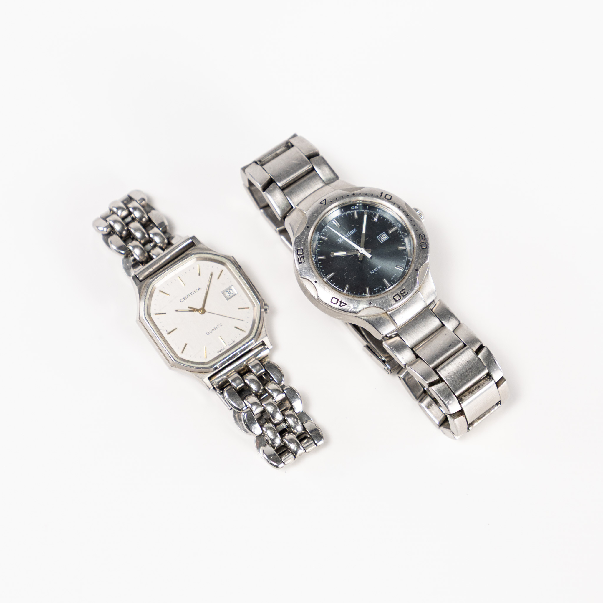 ARMBANDSUR. 2 st, bl. a. Certina.