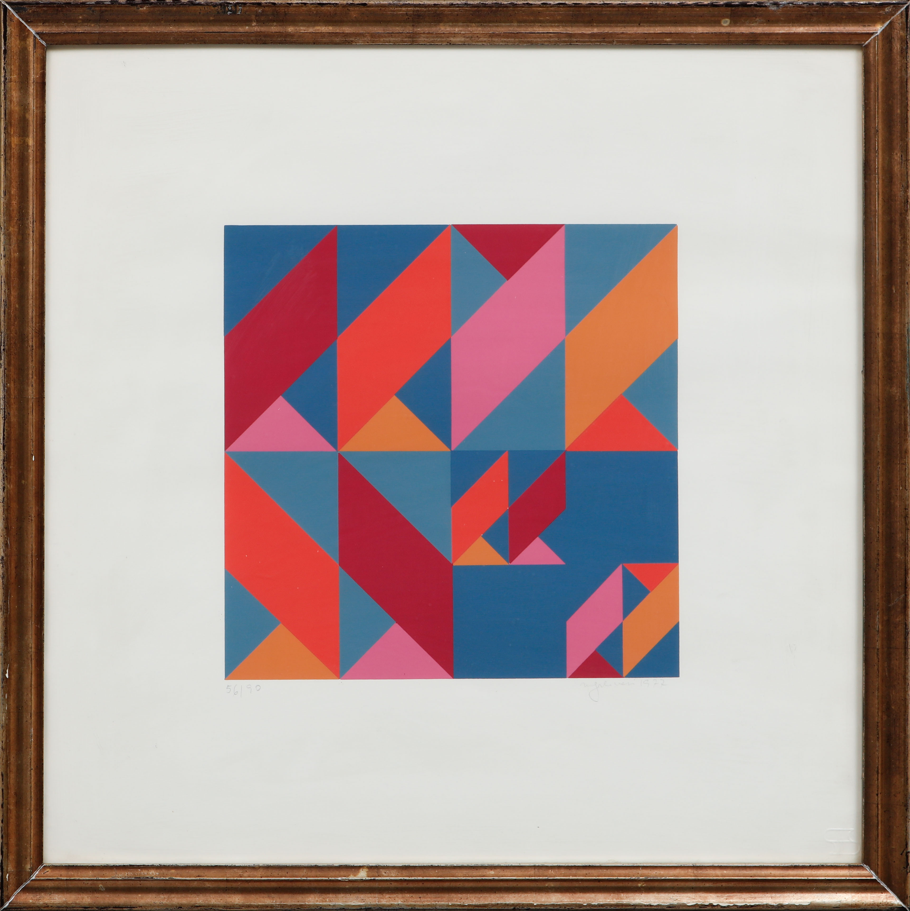MIRELLA FORLIVESI. Komposition, färgserigrafi, signerad och numrerad 56/90.