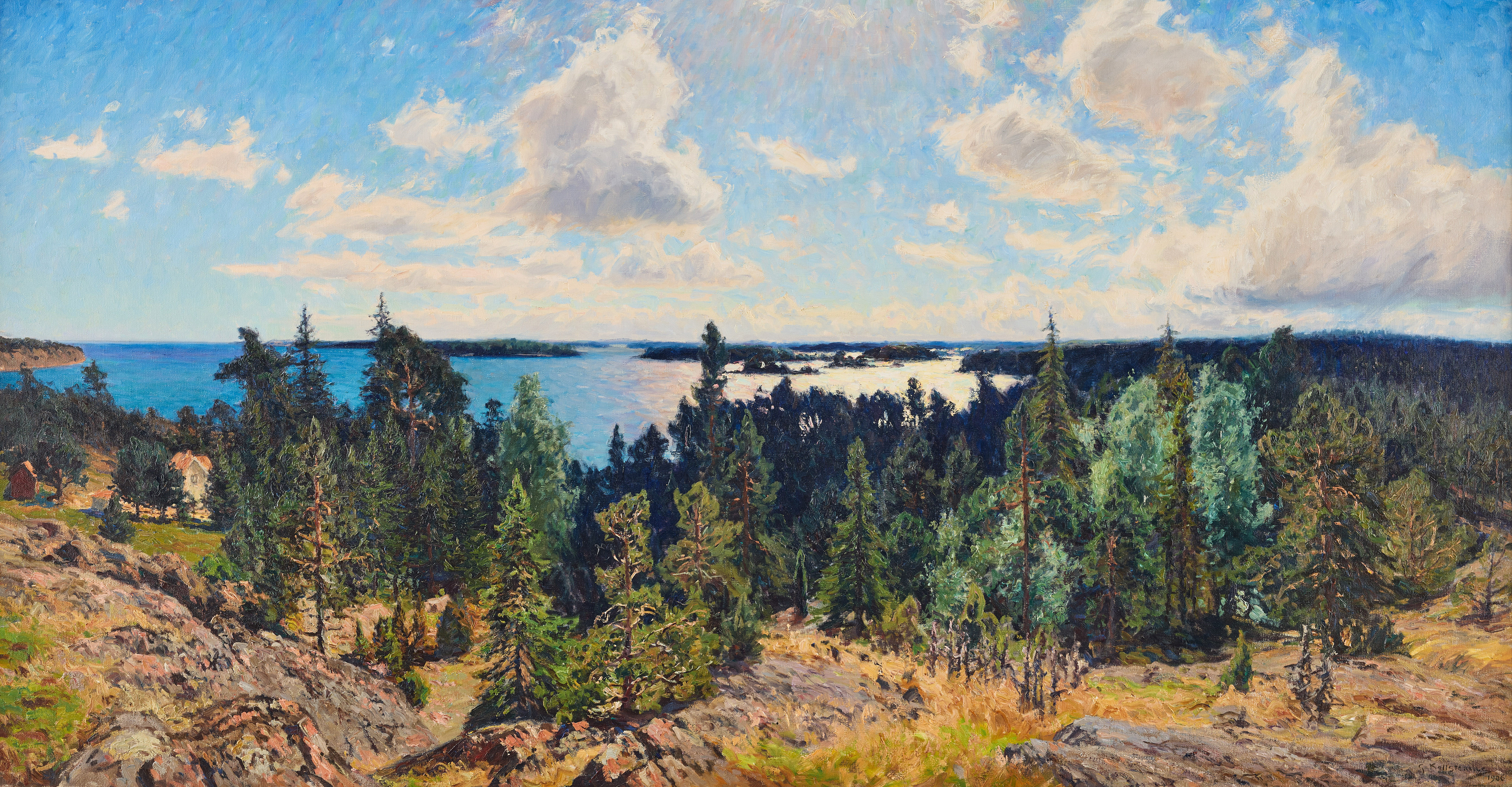 GOTTFRID KALLSTENIUS. Skärgårdslandskap.