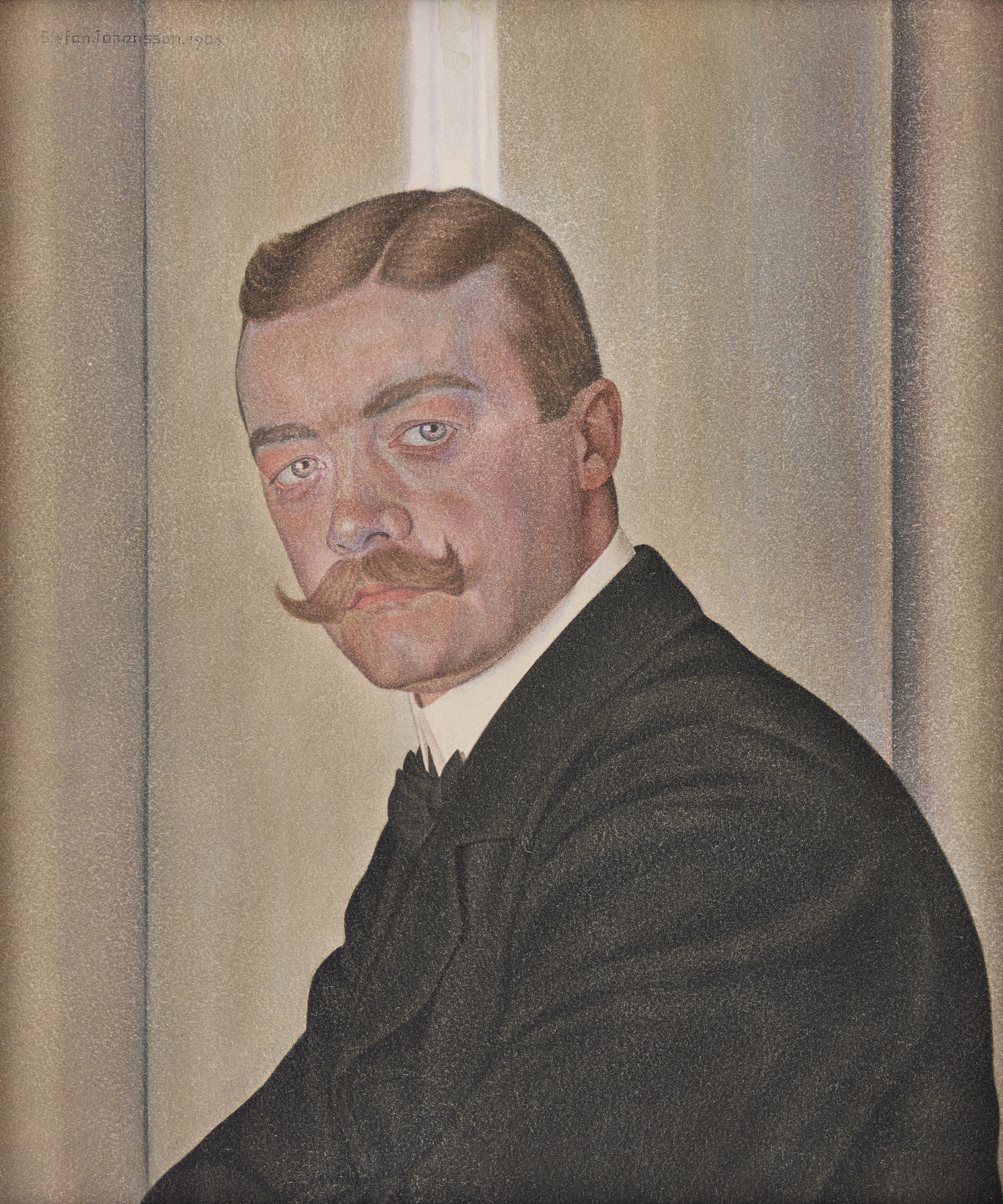 STEFAN JOHANSSON. Porträtt föreställande fotografen Oscar Nyström (1879-1959).