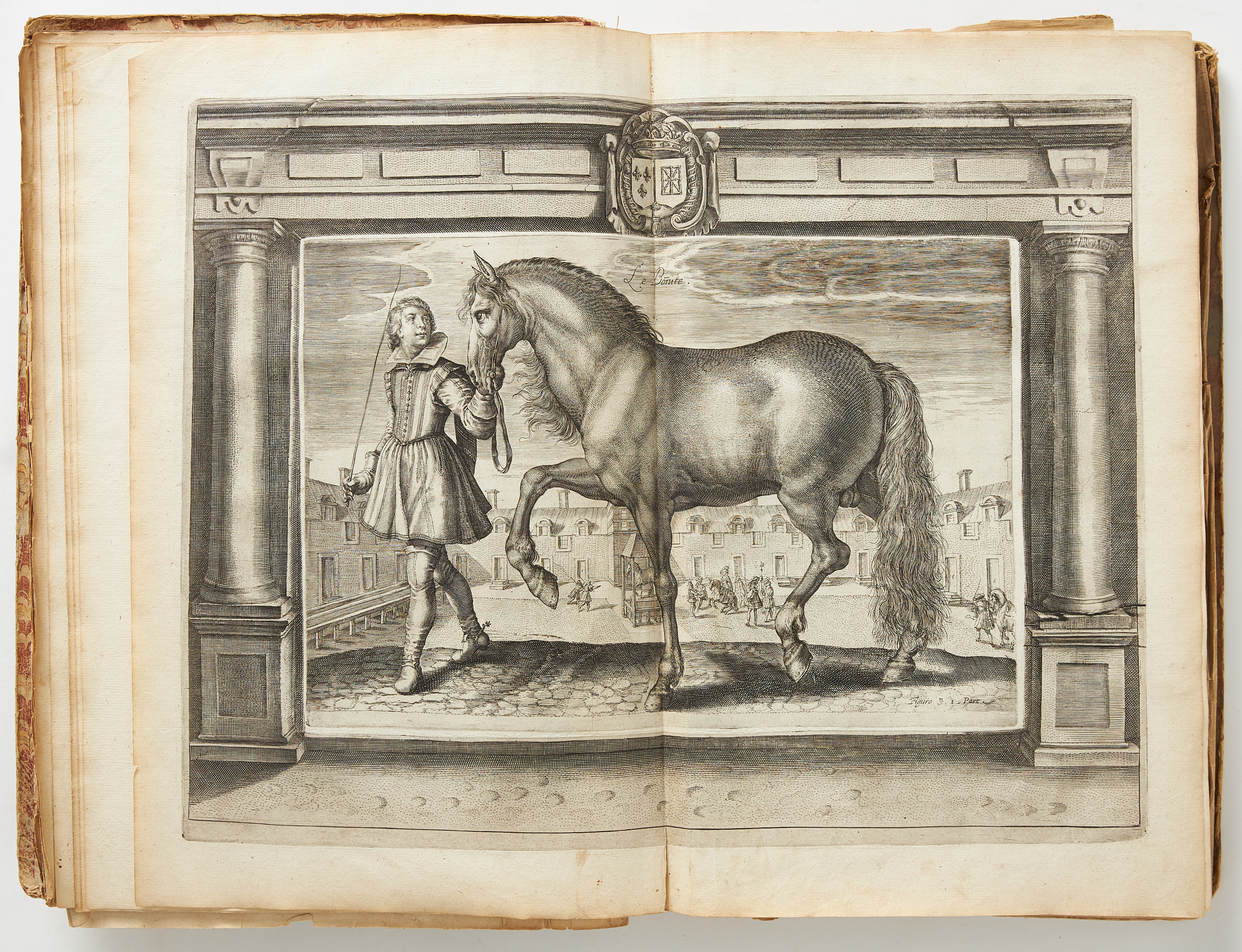 PLUVINEL, L'INSTRUCTION DU ROY EN L'EXERCICE DE MONTER A CHEVAL, PARIS 1625, first edition.